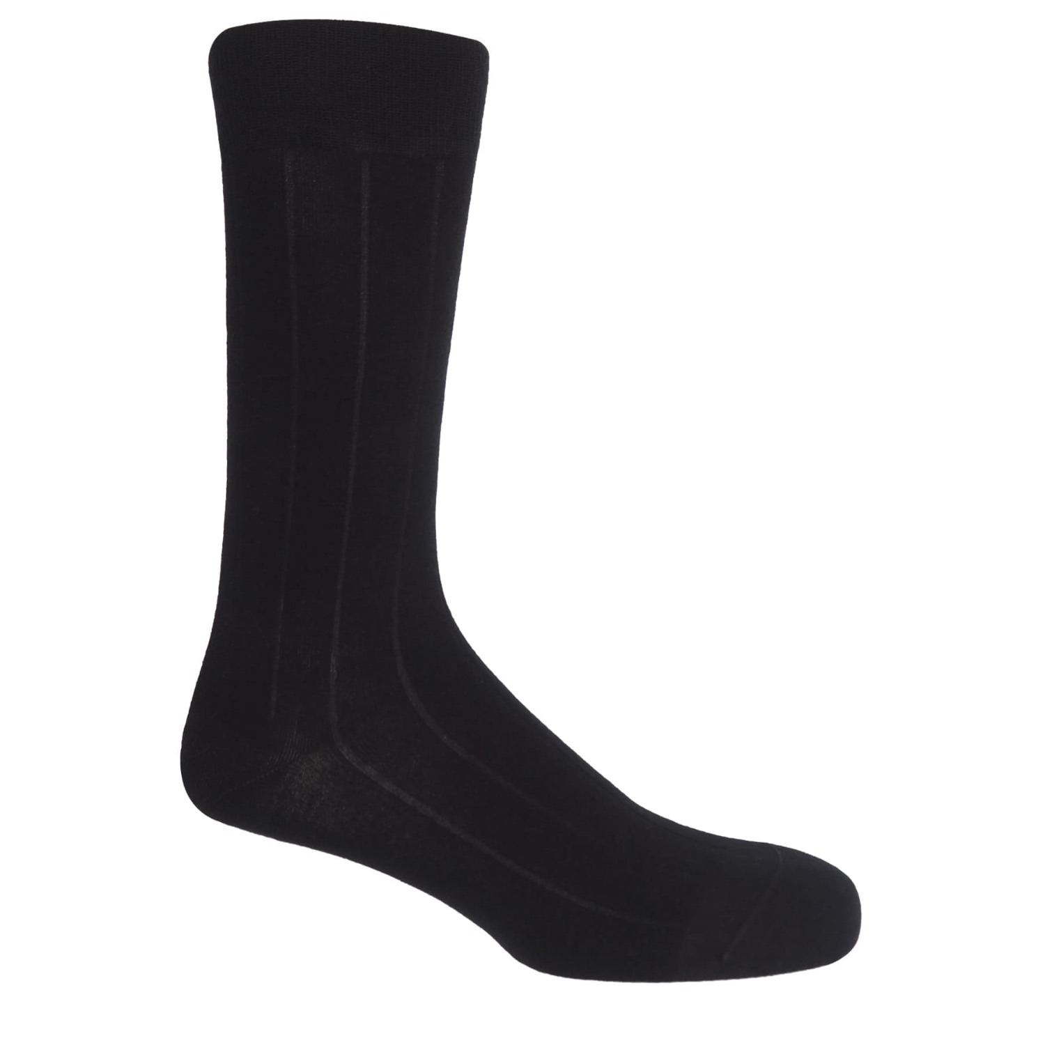 Peper Harow - Made In England Indulgent Cashmere Men's Socks - Black In Black