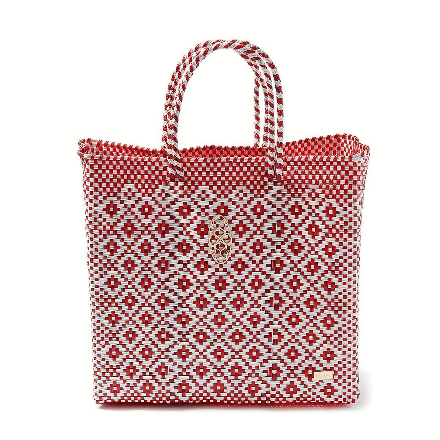 Women’s Medium Red Aztec Tote Bag Lolas Bag