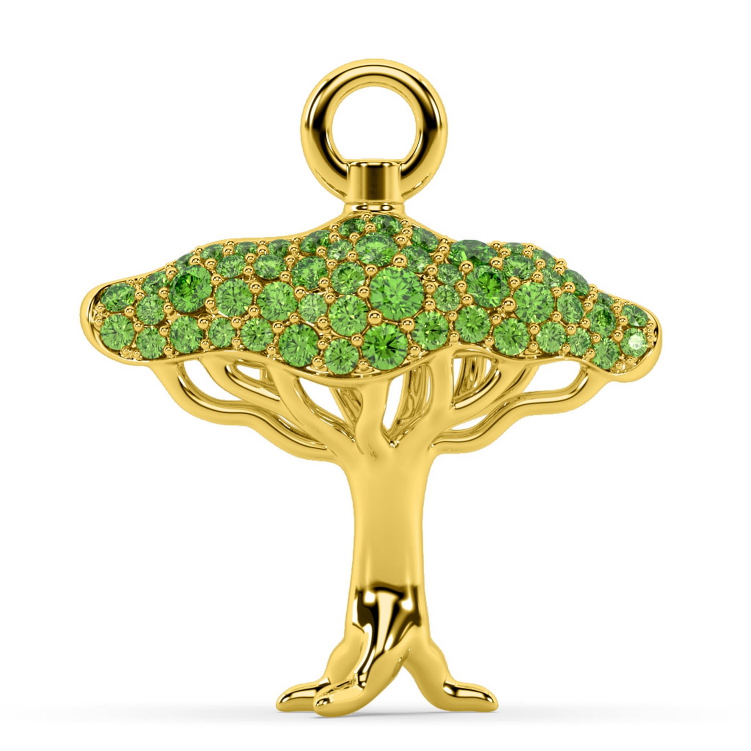 Women’s The Dragon Blood Charm - Tree Charm - Gold Oni Fine Jewelry