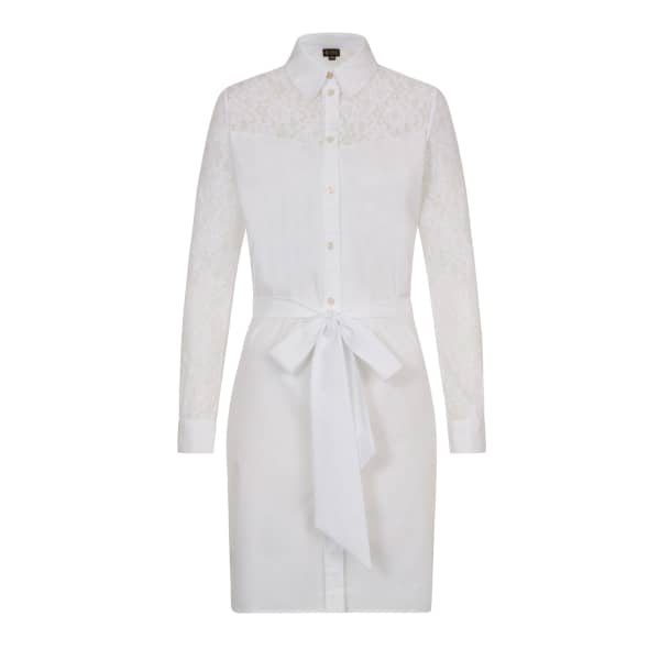 Sophie Cameron Davies White Cotton Shirt Dress In Shirt