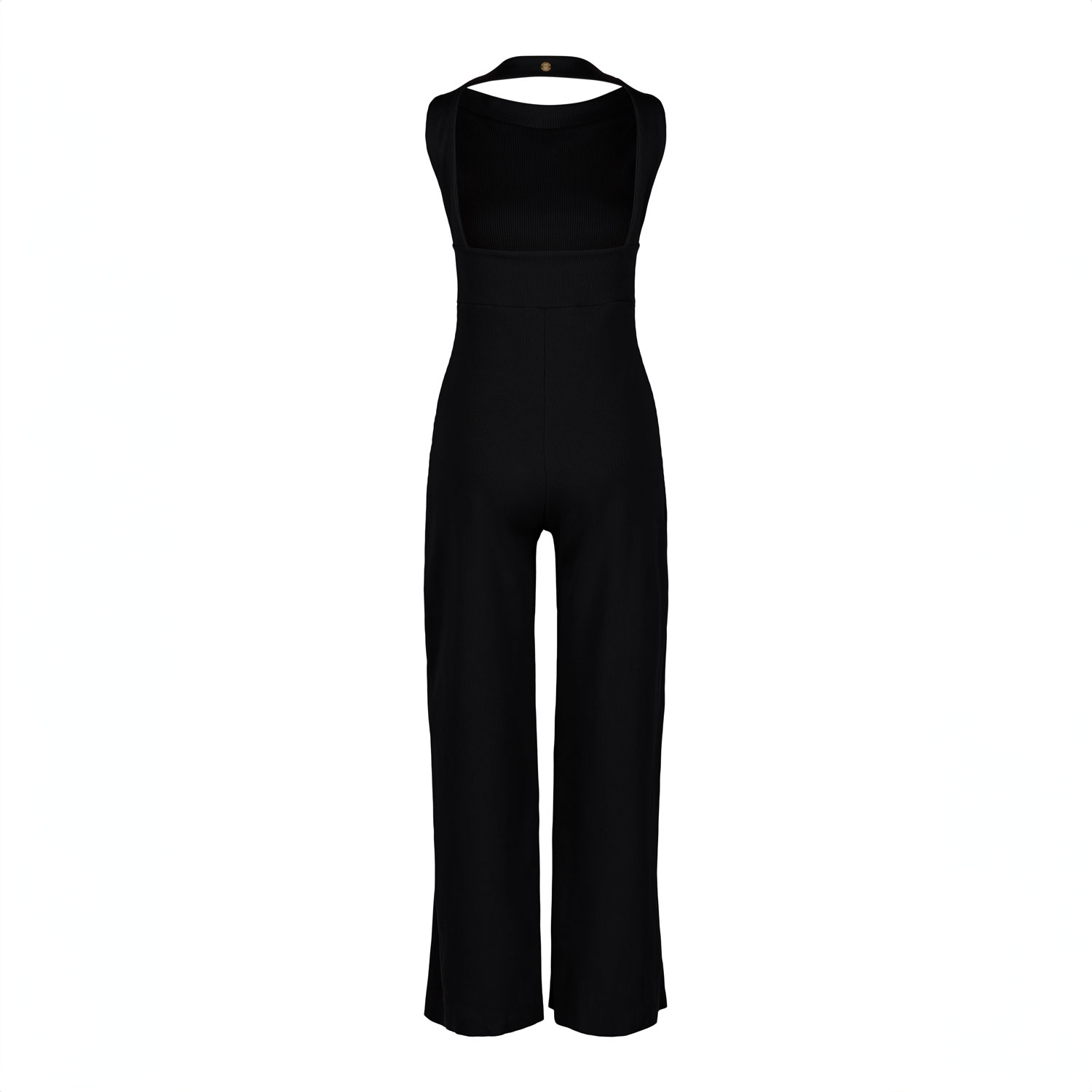 Marianne By Marie Jordane Women's Marylin Jumpsuit Open Back Black In Black