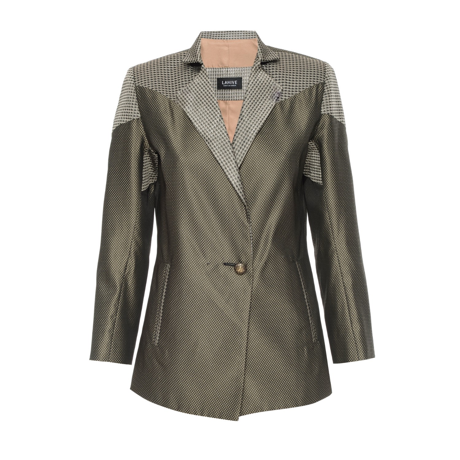 Women’s Neutrals Coco Taffeta Blazer Extra Small Lahive