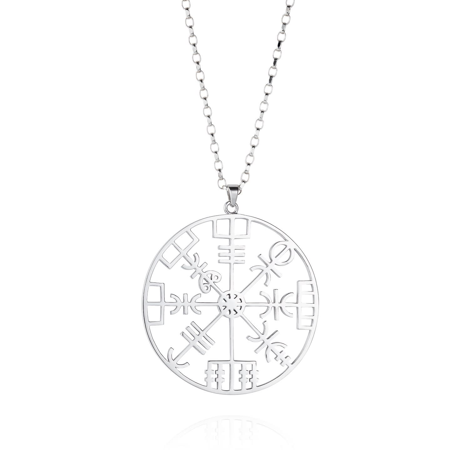 Direction Symbol Sterling Silver Necklace Hendrikka Waage Wolf Badger