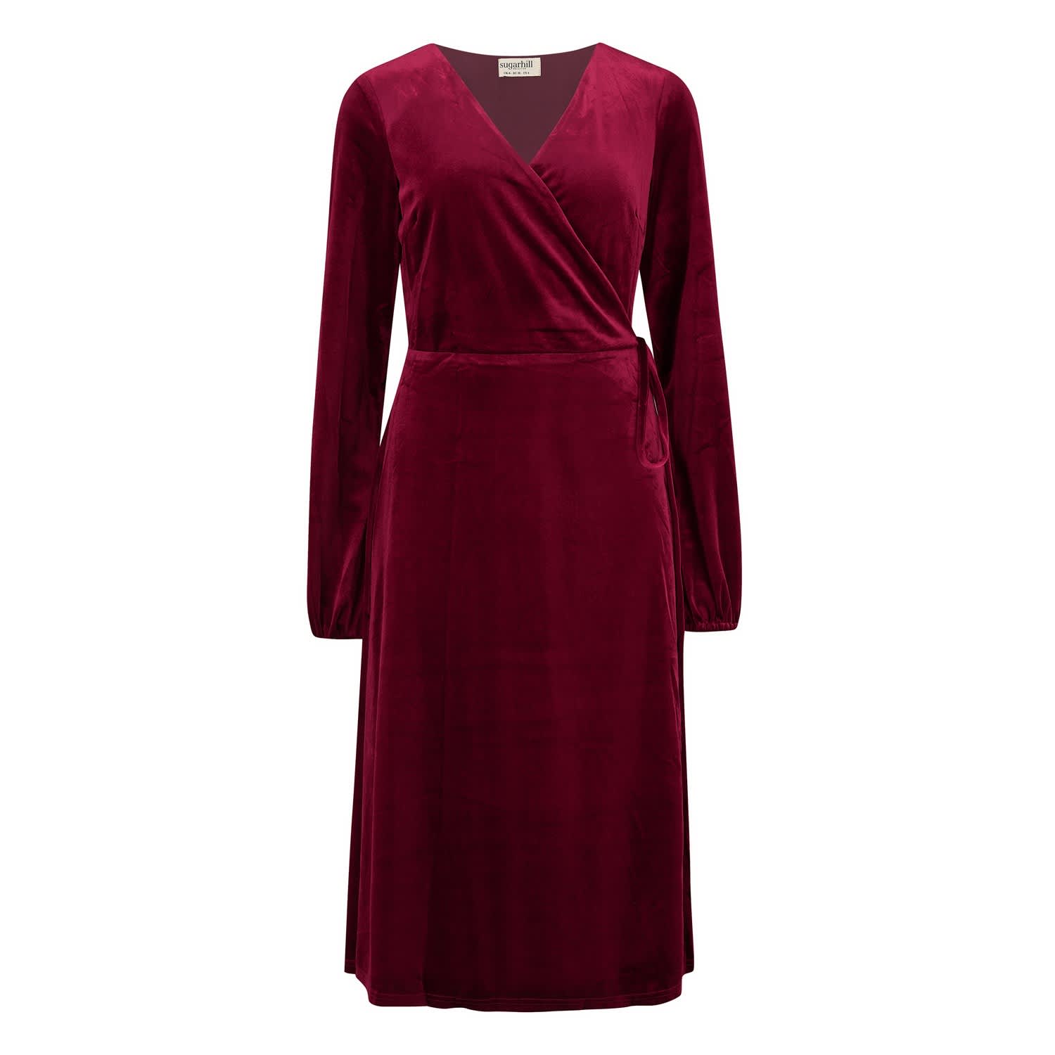 ruby velvet dress