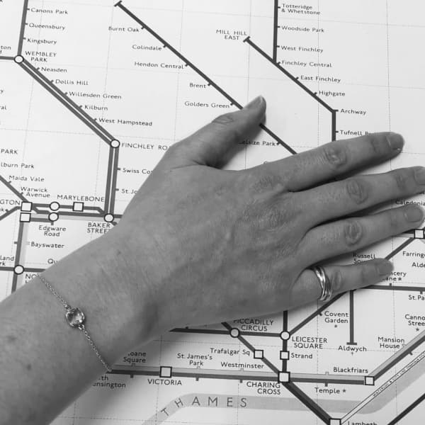 Auree Jewellery Brooklyn Aqua Chacledony & Gold Vermeil Bracelet In Vermeil