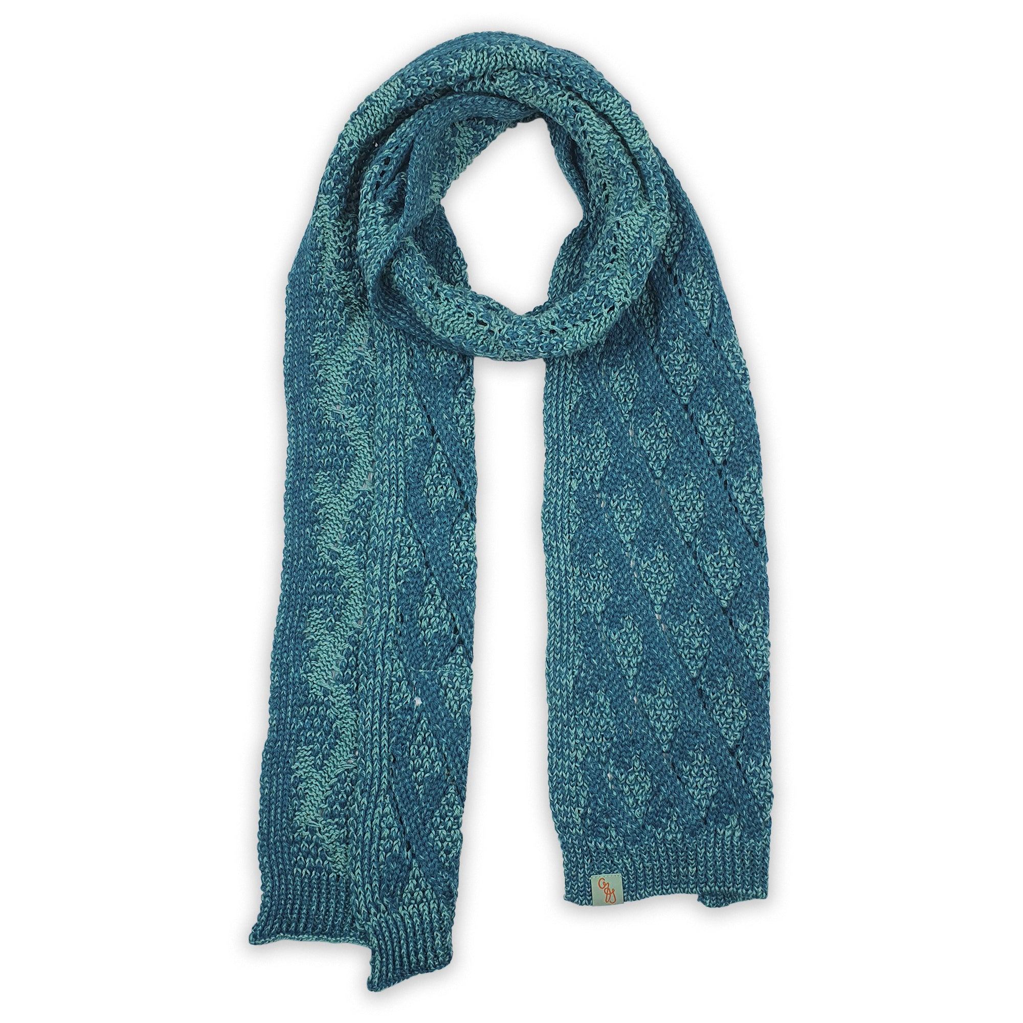 Otto & Spike Women's Scarves - Seggovia - Merino - Blue
