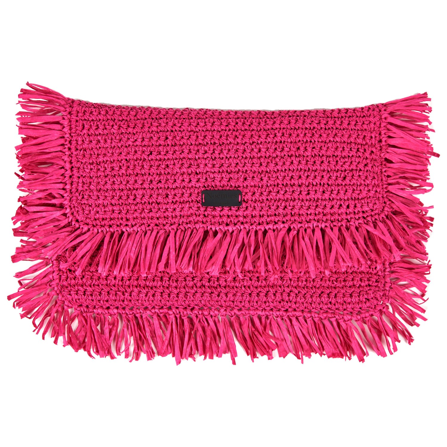 Women’s Pink / Purple Diana Raffia Pink Fringe Clutch Noémies