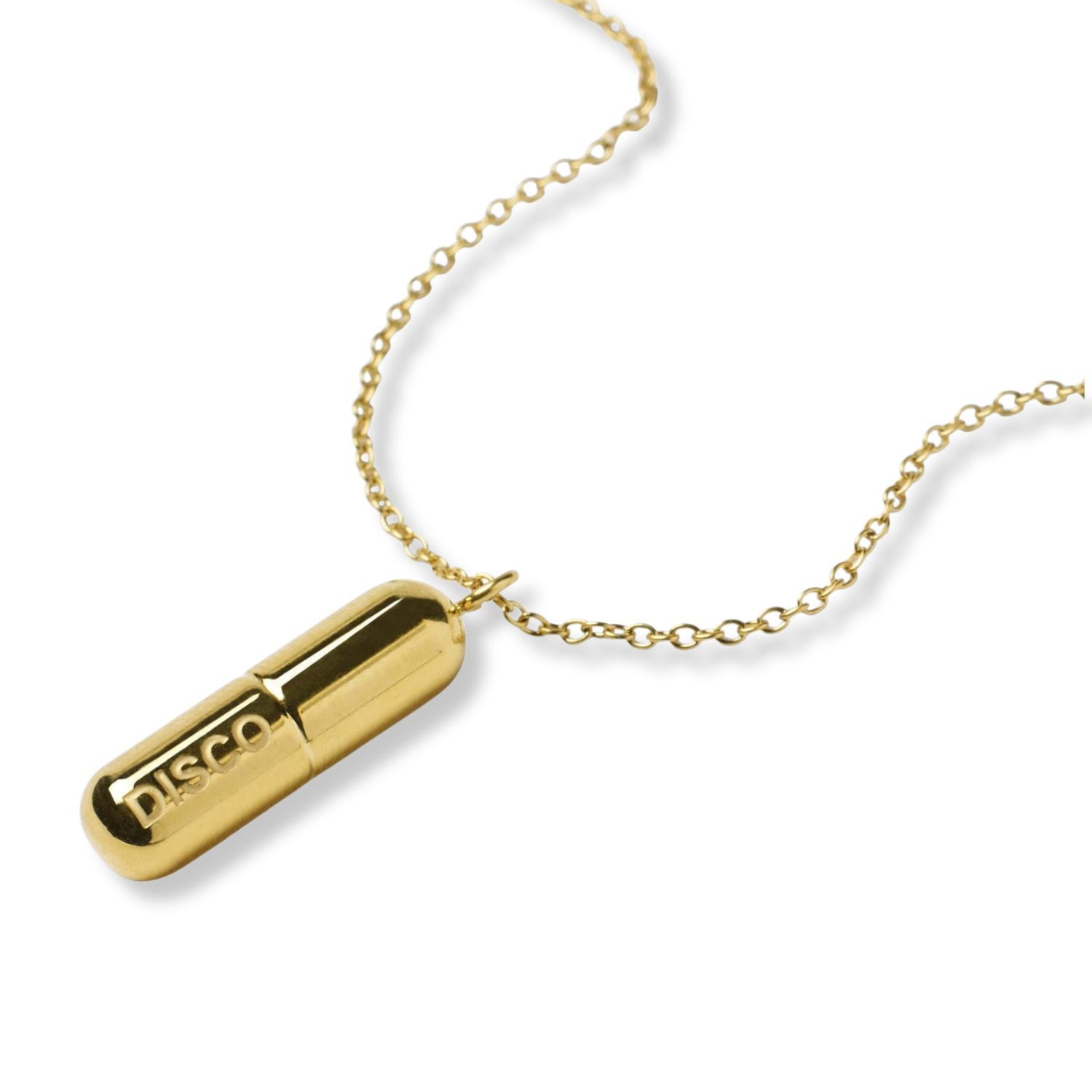 Hoops + Chains Ldn Women's Gold Disco Pill Chain In Gold
