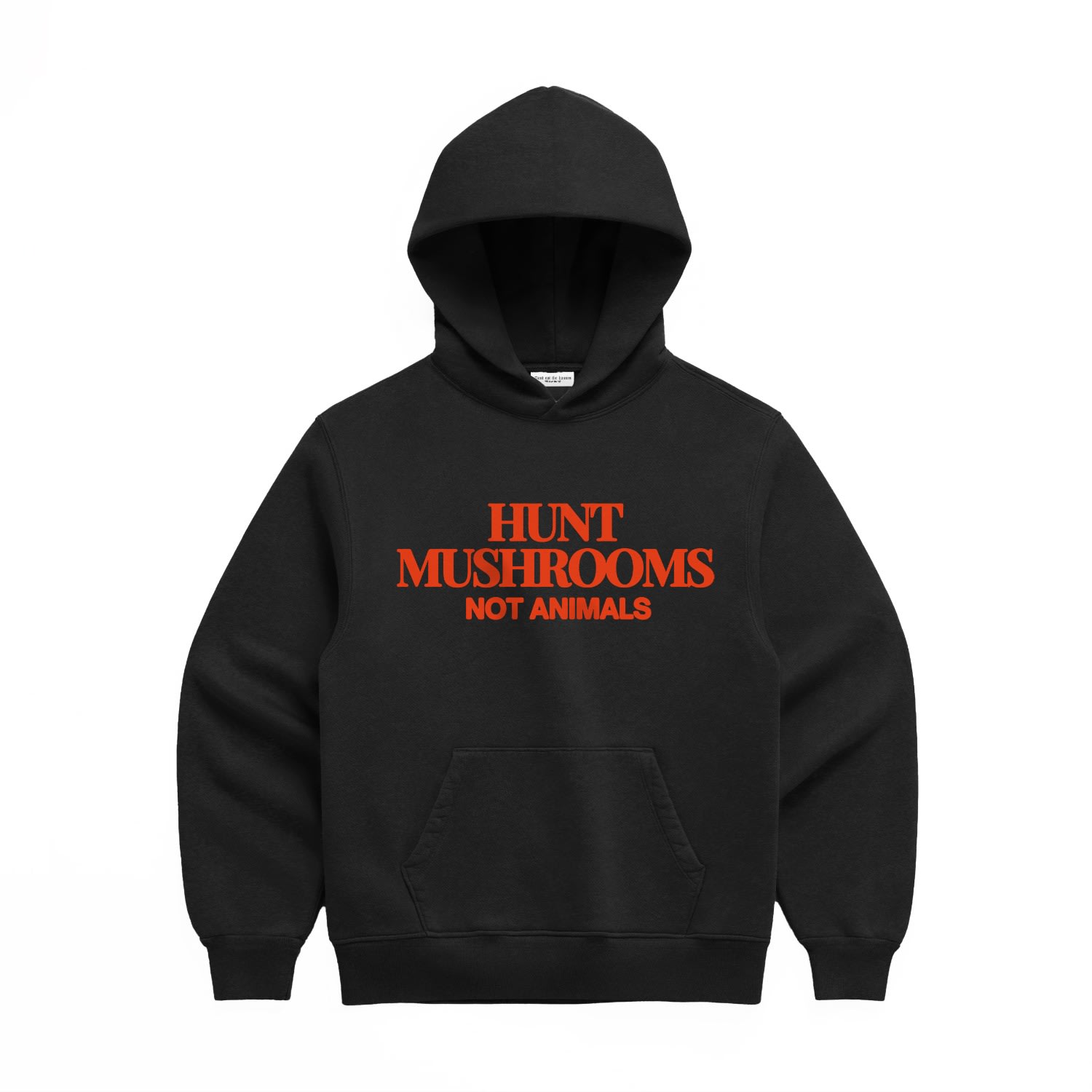 Dont Eat The Homies Hunt Mushrooms Hoodie - Black In Black