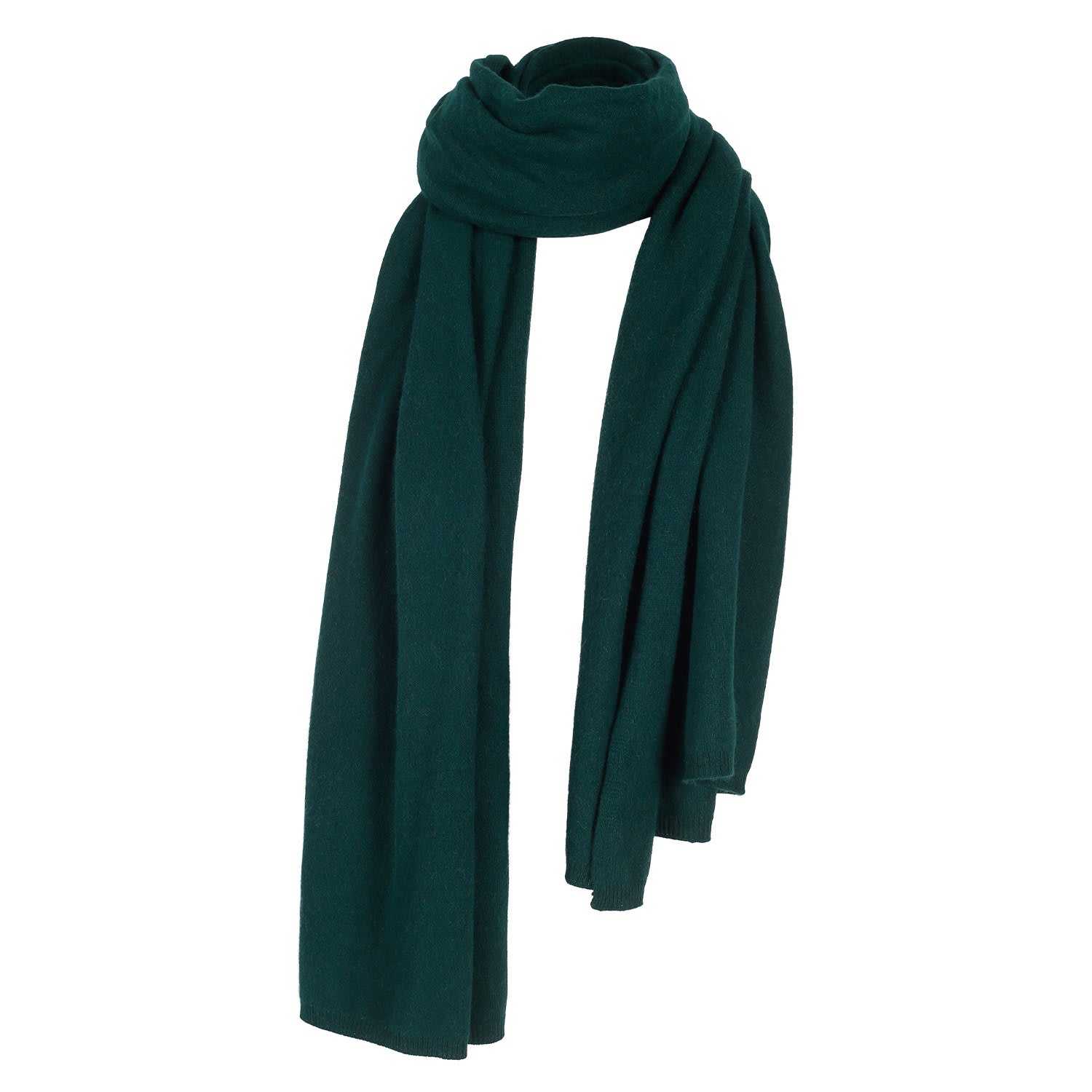 Women’s "Alfie" Large Cashmere Scarf - Forest Green One Size Tirillm