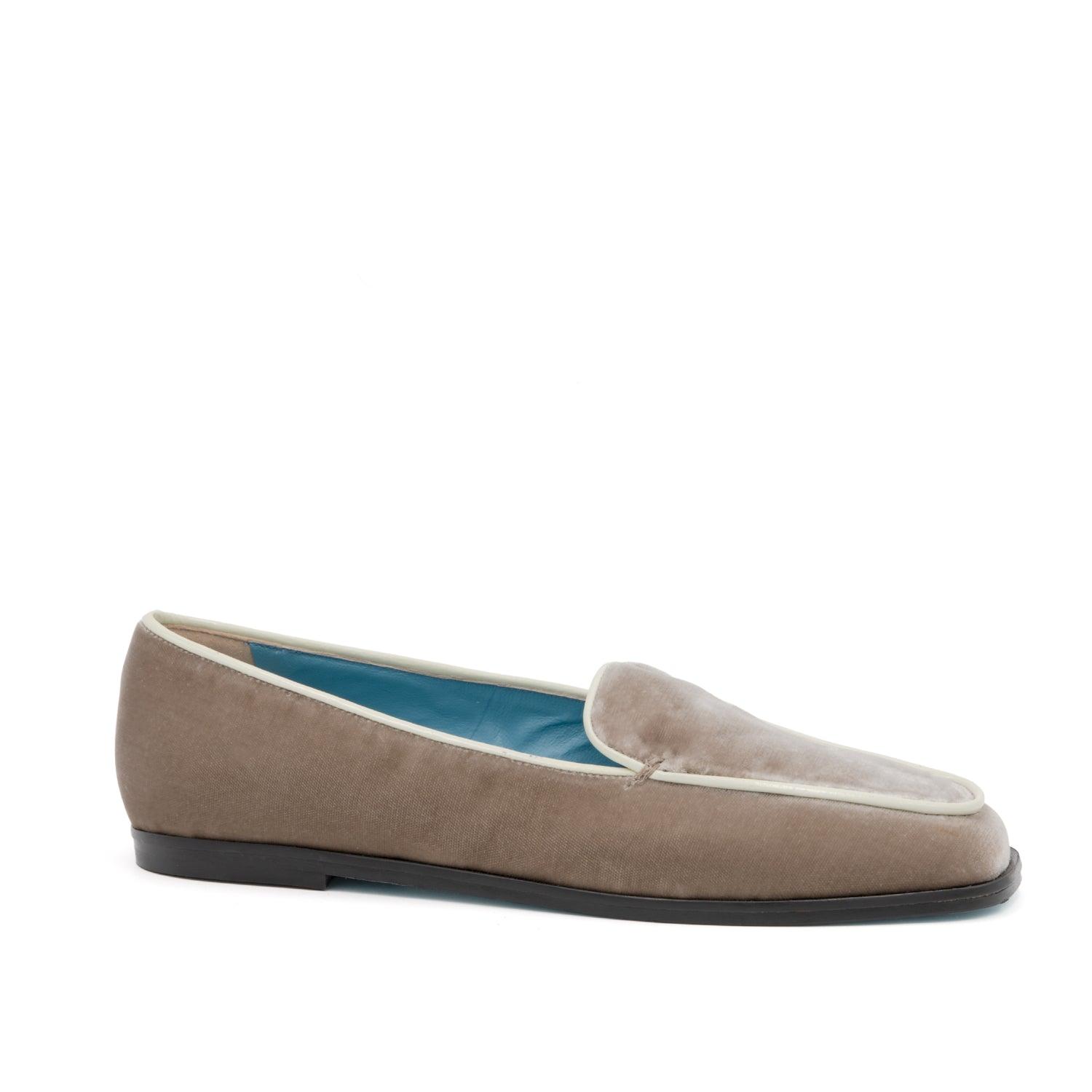 Women's Neutrals Brillante Loafer - Tortora Velvet Master | 5 Uk | Valentina Rangoni
