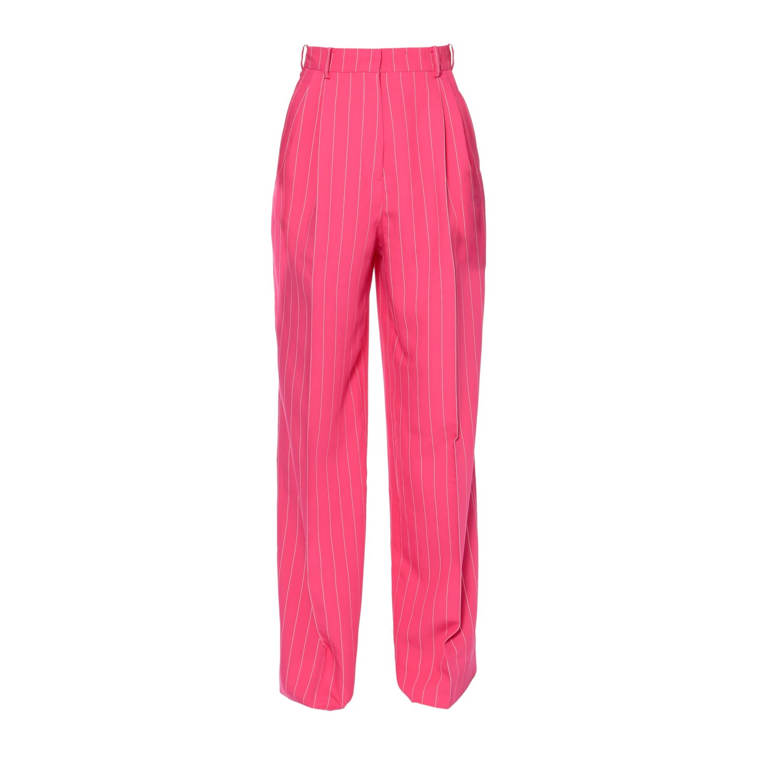 Women’s Pink / Purple Gwen Hot Pink Hight Waist Wide Trousers Extra Small Aggi