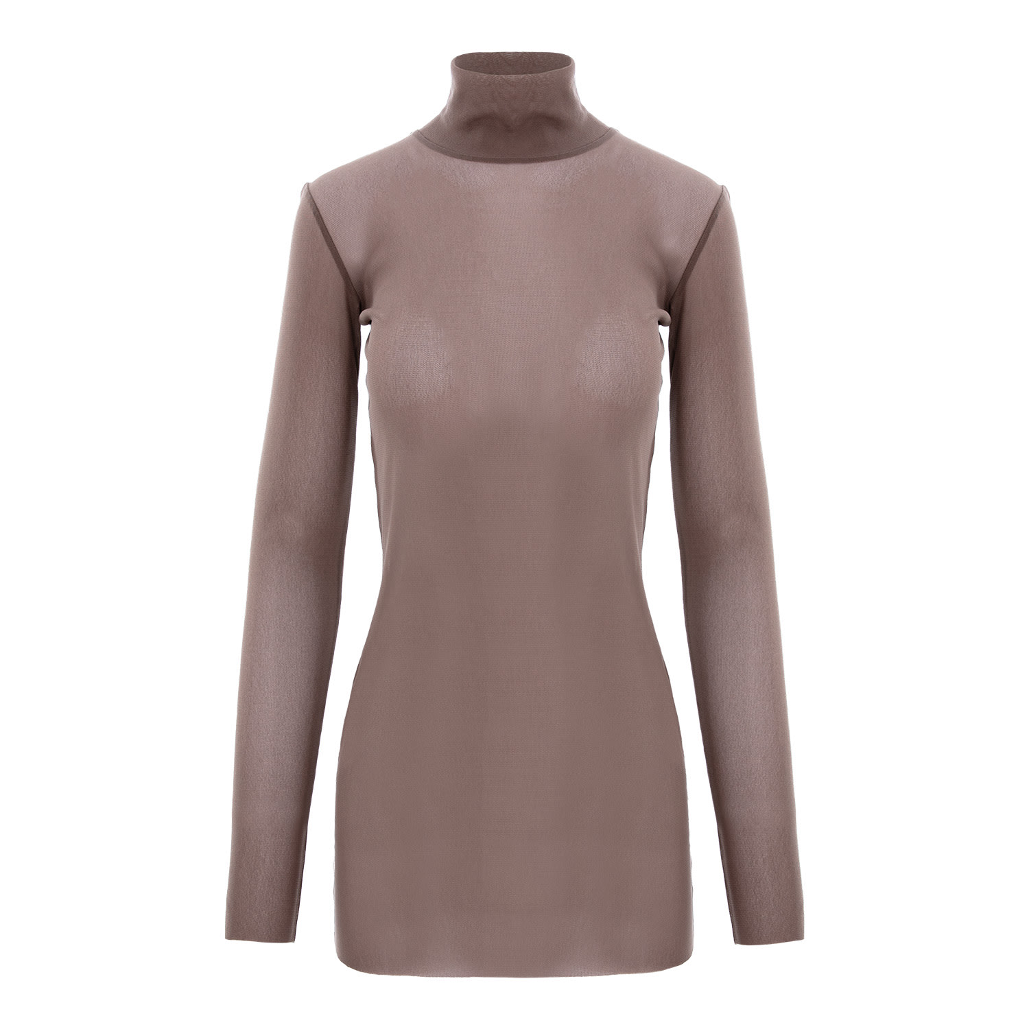 Concept A Trois Women's Neutrals Nude Tulle Blouse In Brown