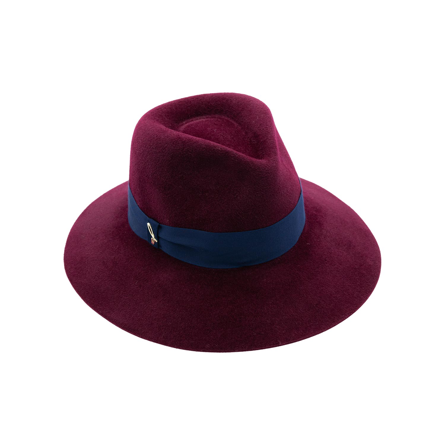Women's Red Wide-Brim Lapin Felt Drop Hat | 61Cm | Doria 1905
