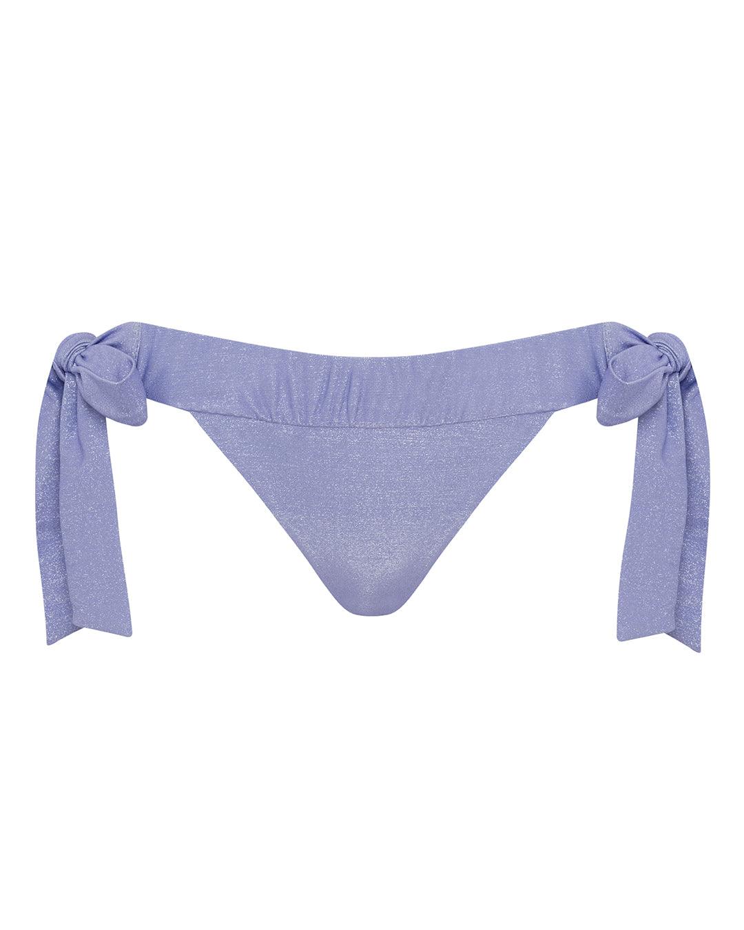 Leyla Maya Women's Purple Natasha Thong Bikini Knickers - Lilac In Purple
