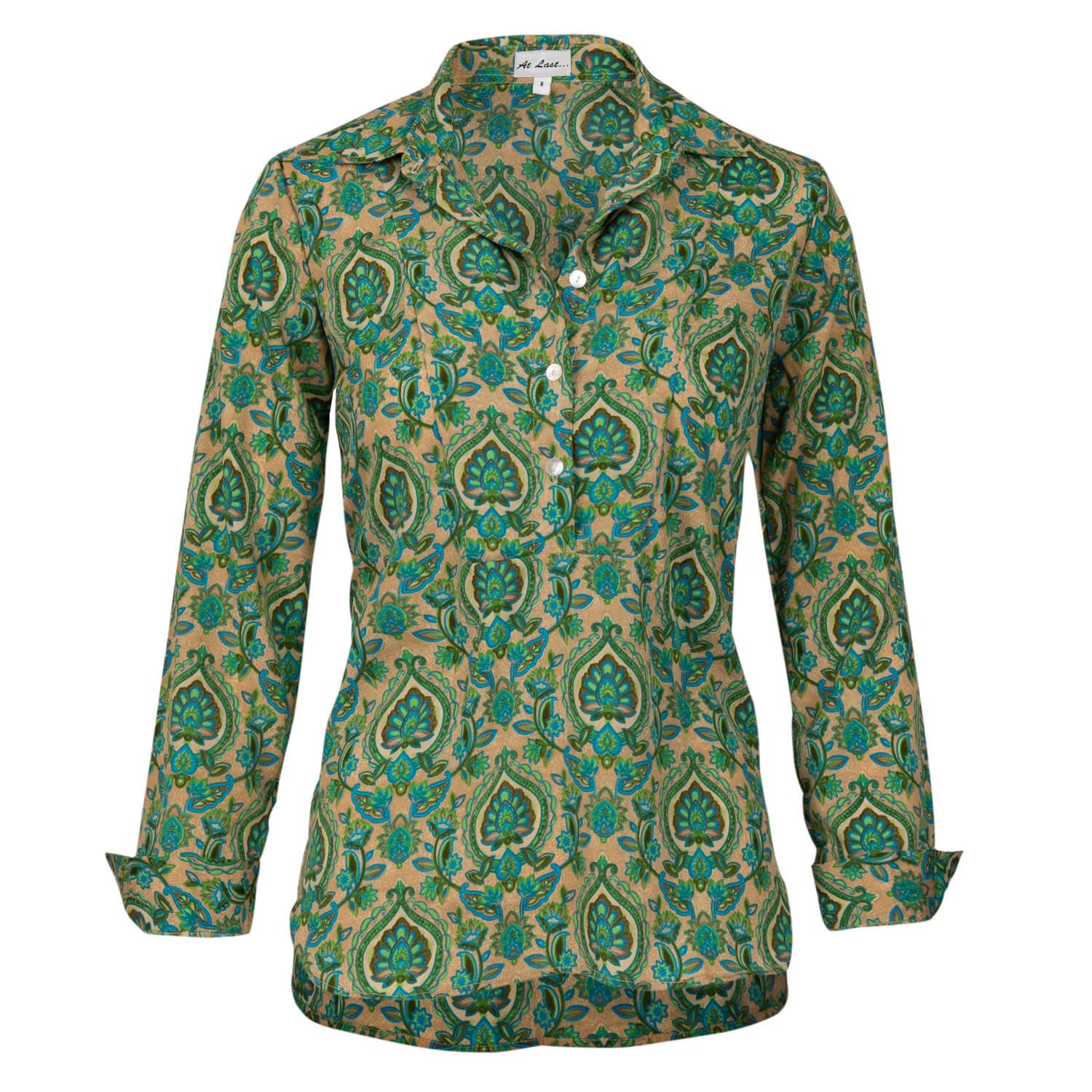 Soho Shirt- Green | At Last... | Wolf & Badger