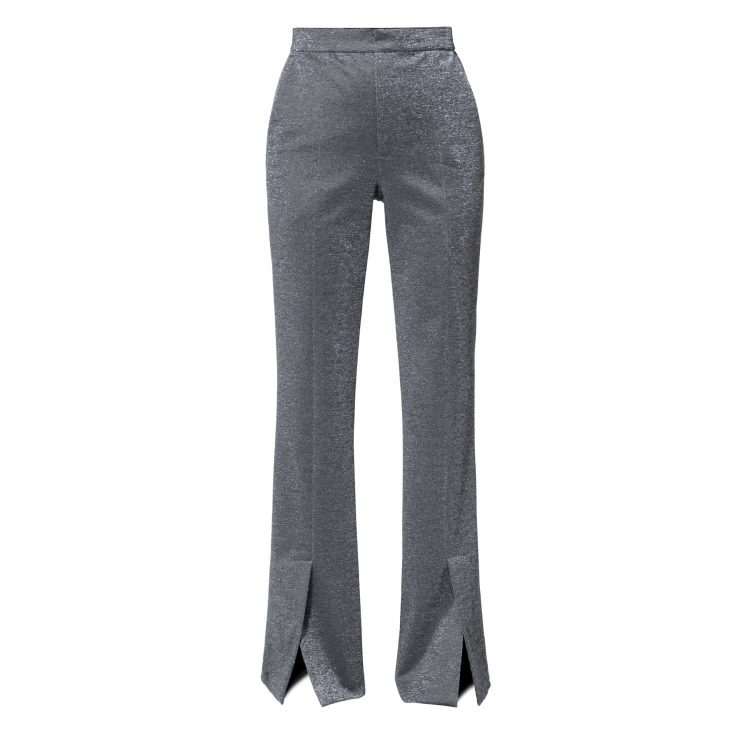 Aggi By Halewski Women's Jodie Grey Flash Flared Pants - Long In Grey