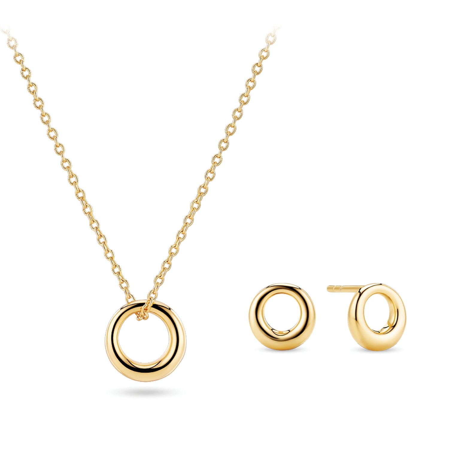 Sif Jakobs Jewellery Women's Selene Set - Gold Plated In Gold
