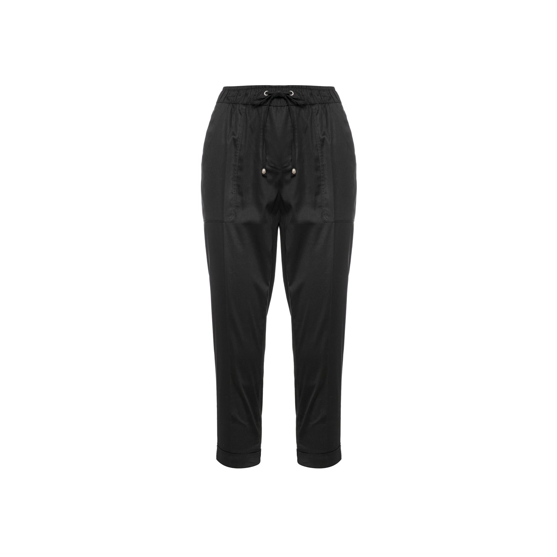 Women’s Tie Detail Trousers In Black Large Conquista