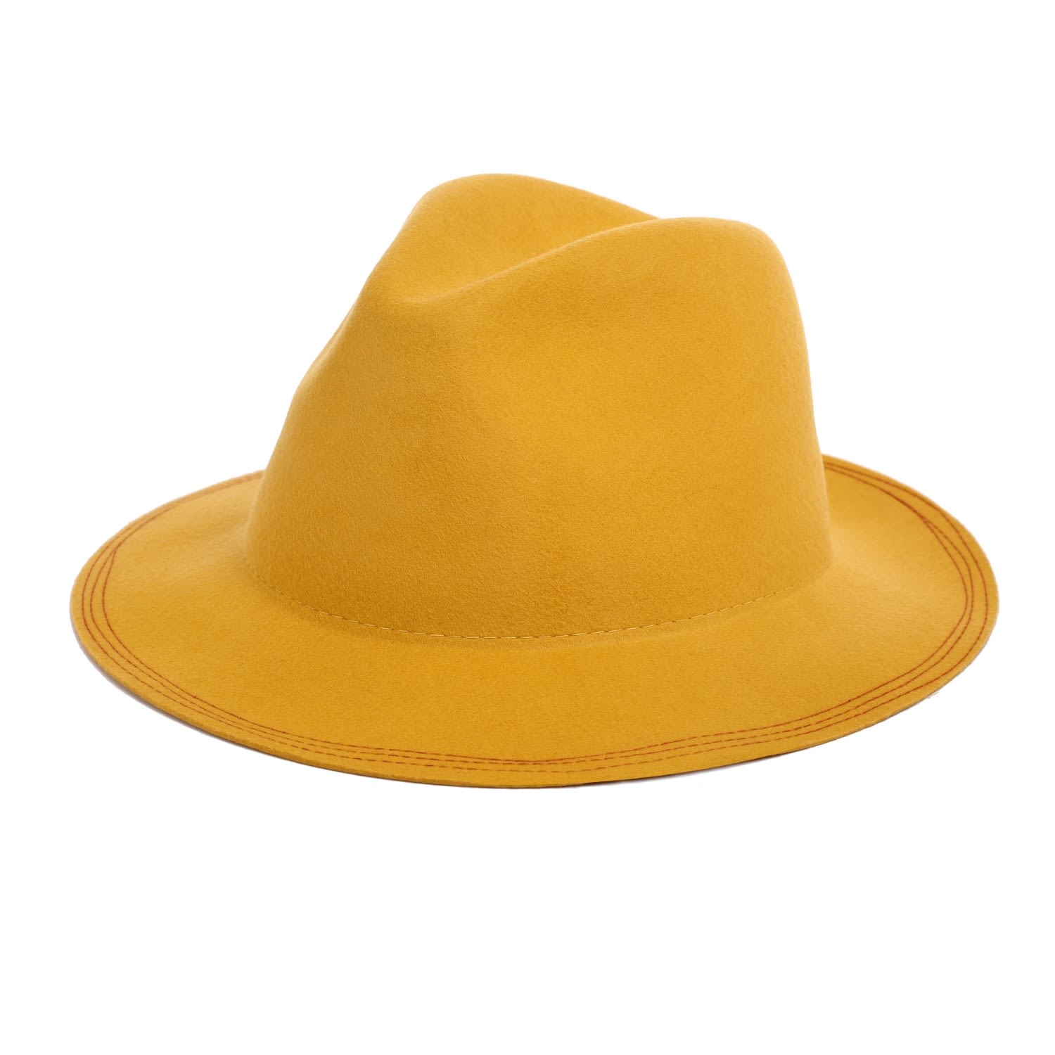 Justine Hats Women's Yellow / Orange Floppy Mustard Yellow Fedora
