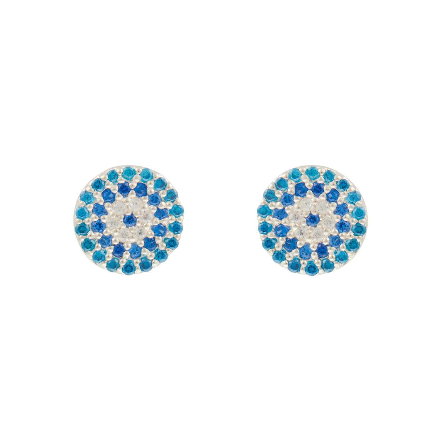 Women’s Blue Everyday Evil Eye Studs Soteria London