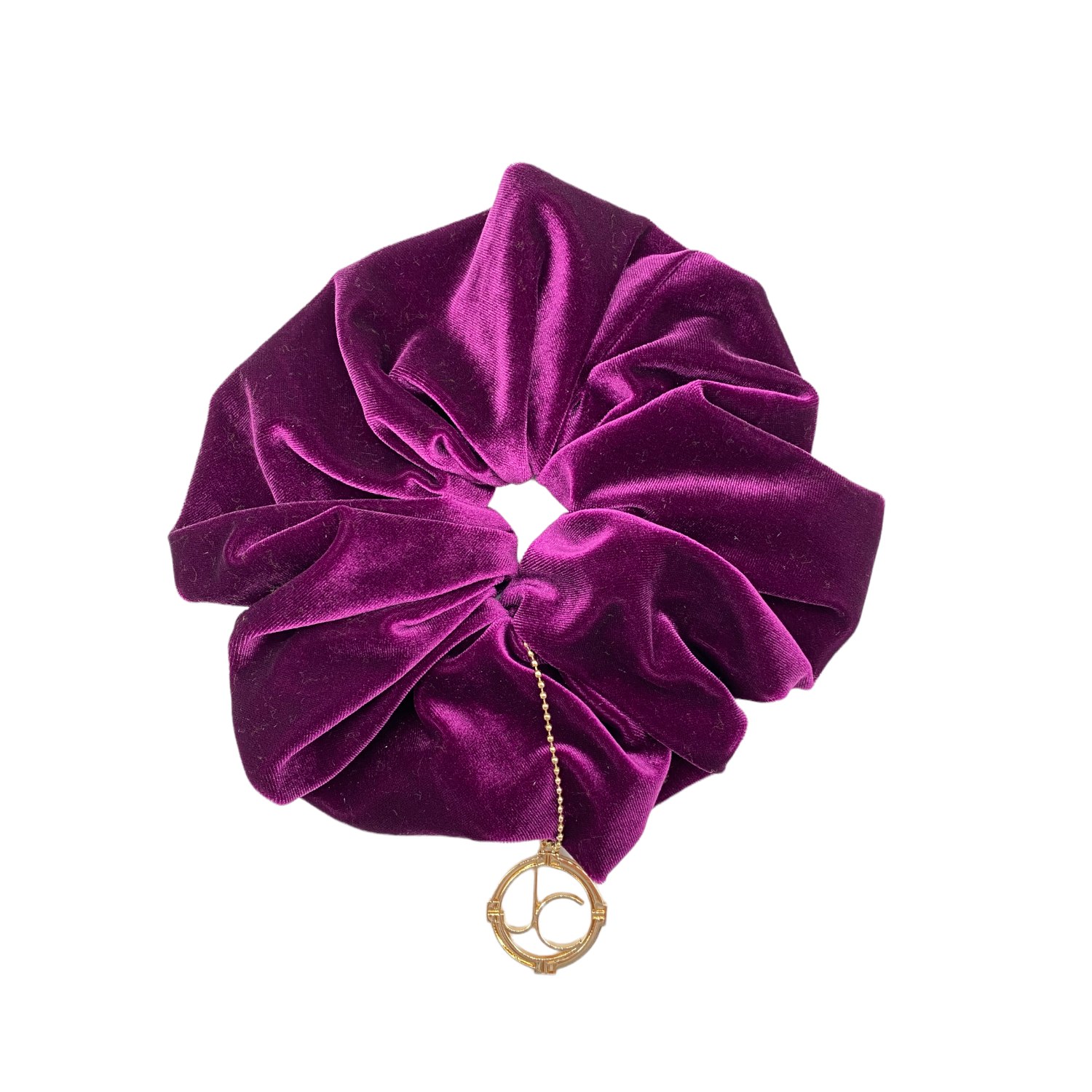 Women’s Pink / Purple Oh Halo Velour Scrunchy - Plum One Size Julia Clancey