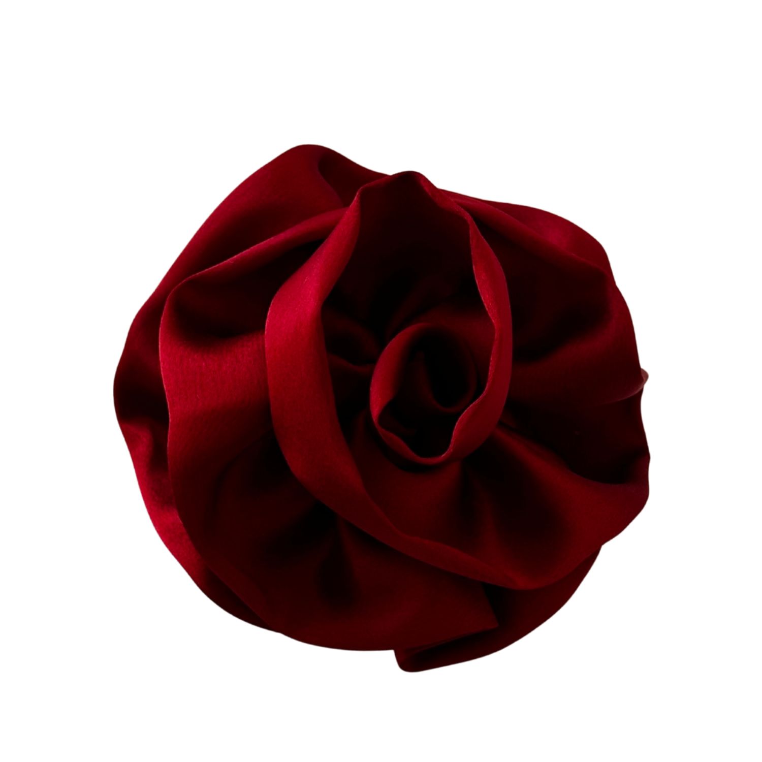Sylki Women's Flower Hair Clip - Dark Red In Red