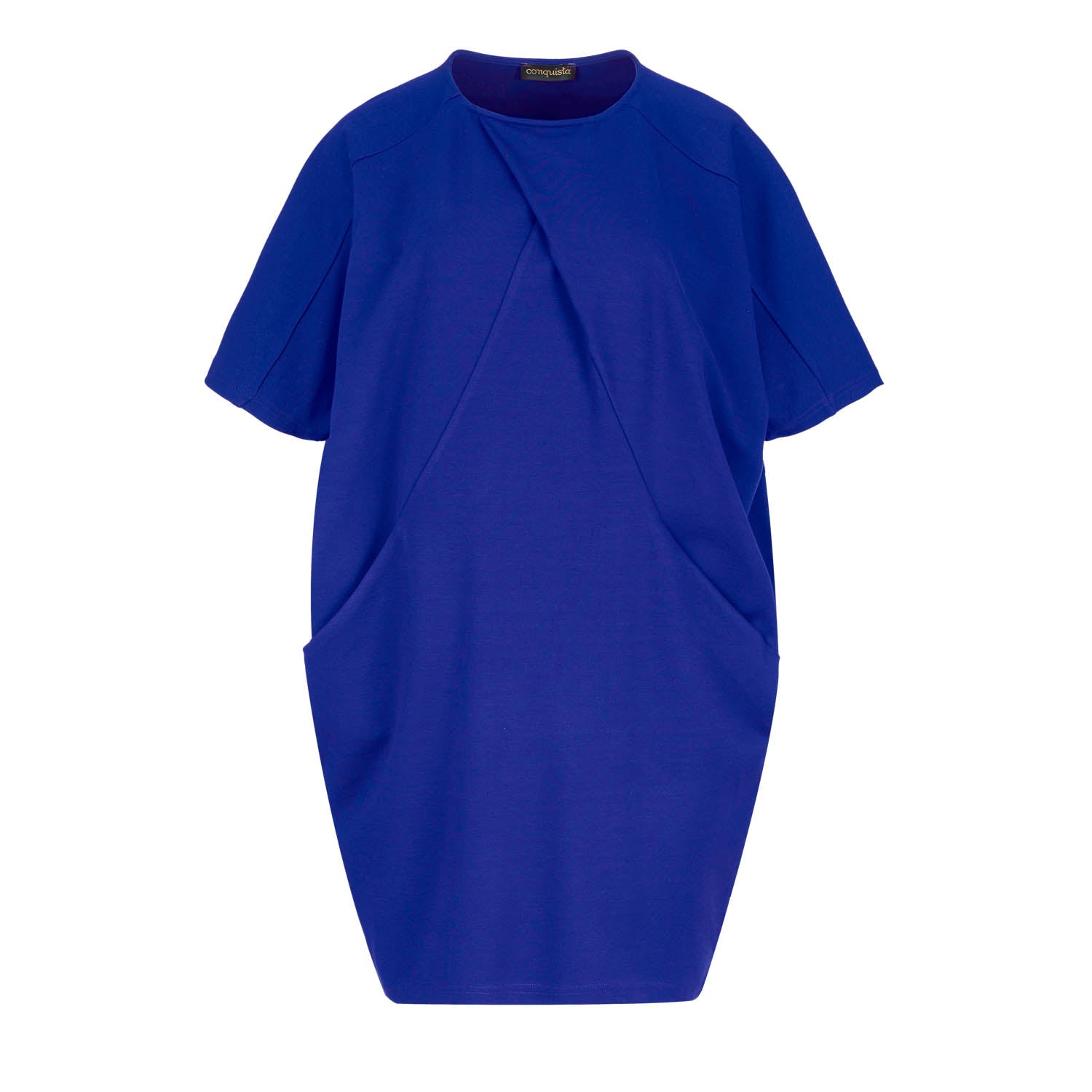 Women’s Royal Blue Batwing Style Dress With Pockets Medium Conquista