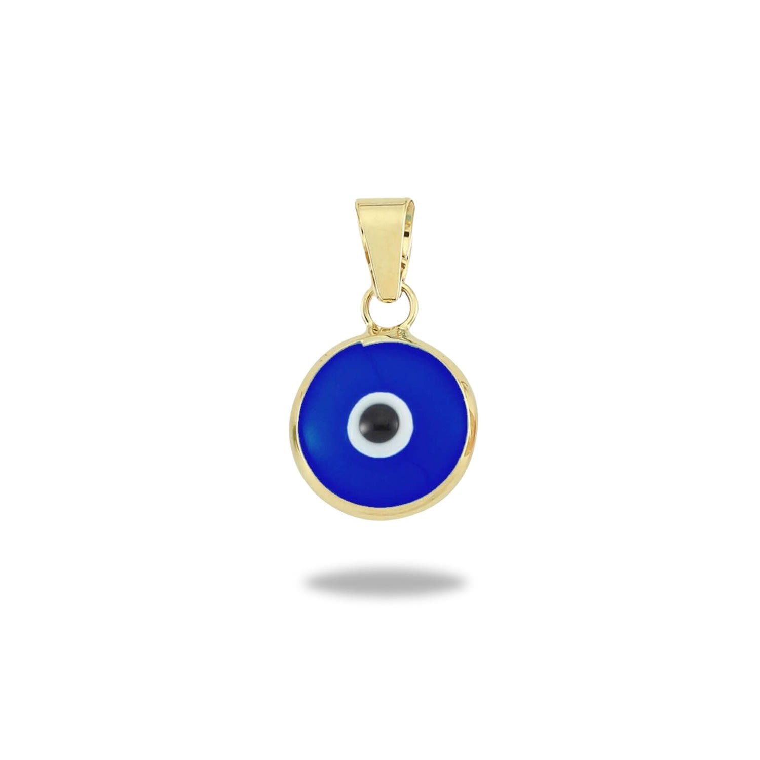 Jewelsty Fine Jewelry Women's Gold / Blue Navy Blue Evil Eye Pendant / Your Lucky Charm