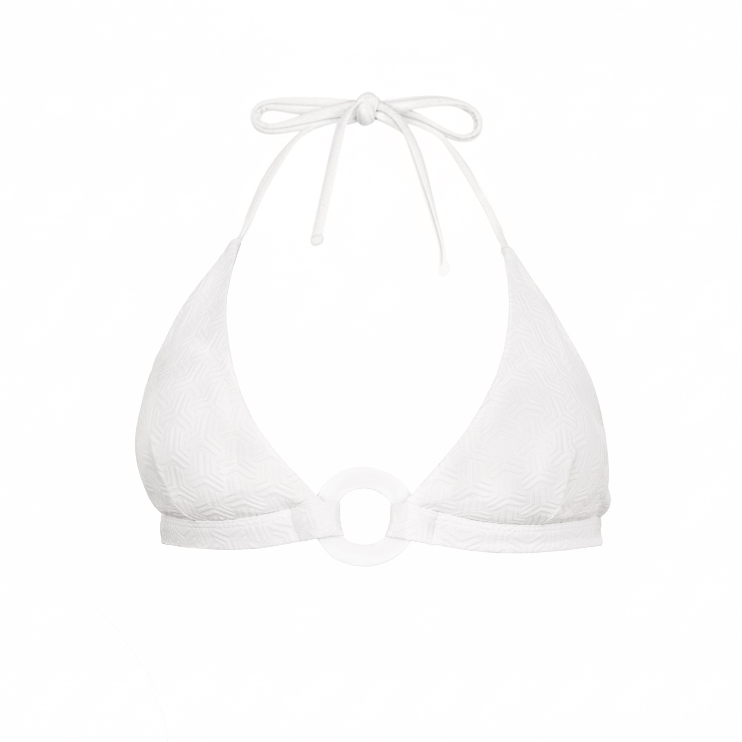 Women's Bobbi Halter Top - White | Extra Large | Kikki-G Swimwear
