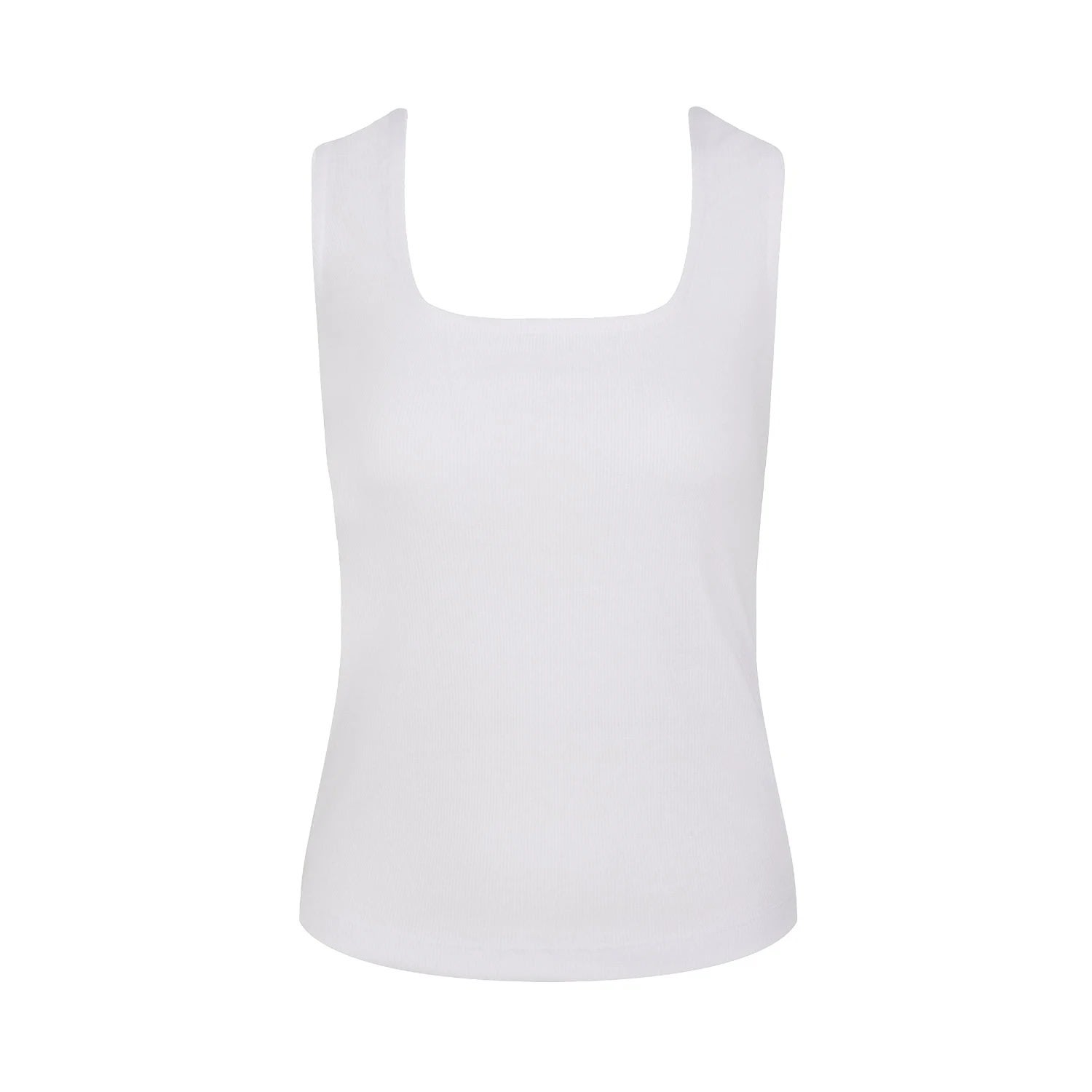 Women’s Gia Cotton Tank Top - White Large Numbat