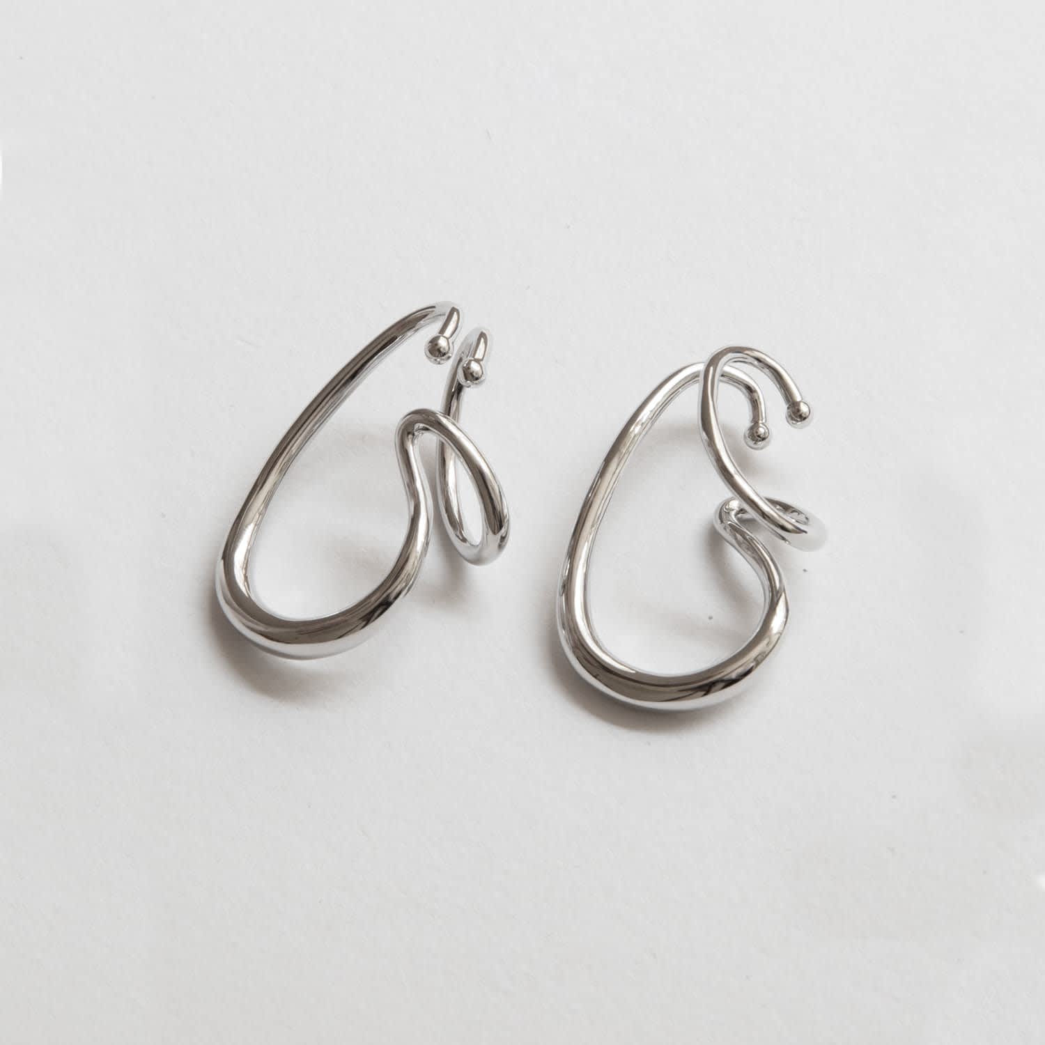 ピアス LESS IS MORE Silver Dobell ear cuff London Ear Cuff Silver Climber Edgy Contemporary Minimalist