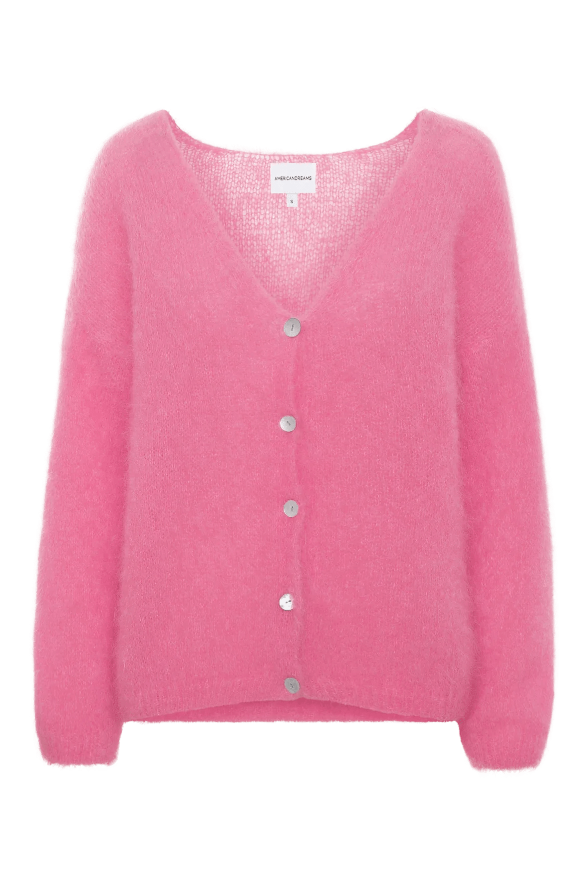 Americandreams Women's Pink / Purple Cornelia Ls Cardigan Pink