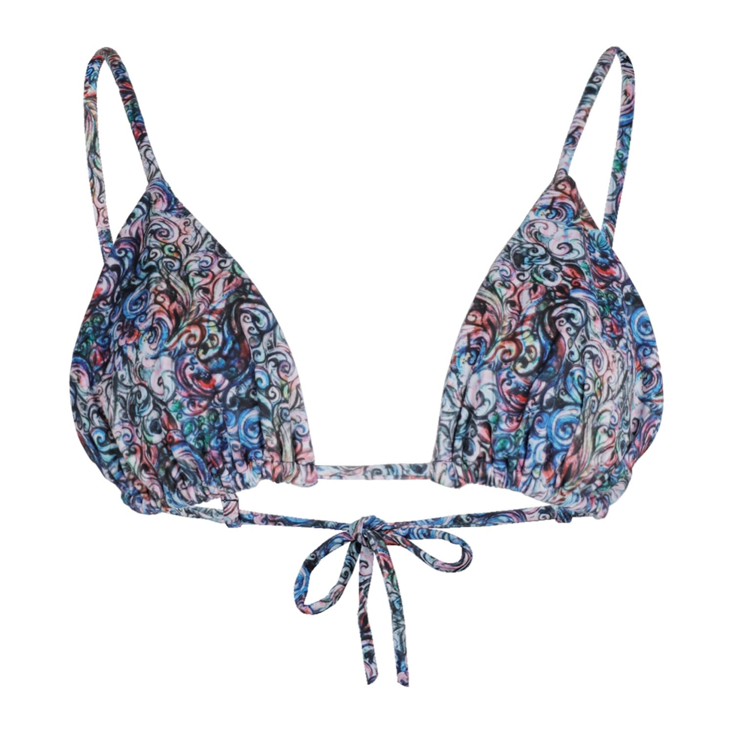 Morrato Bali Women's Claudia Bikini Top Wave Doodle Blue