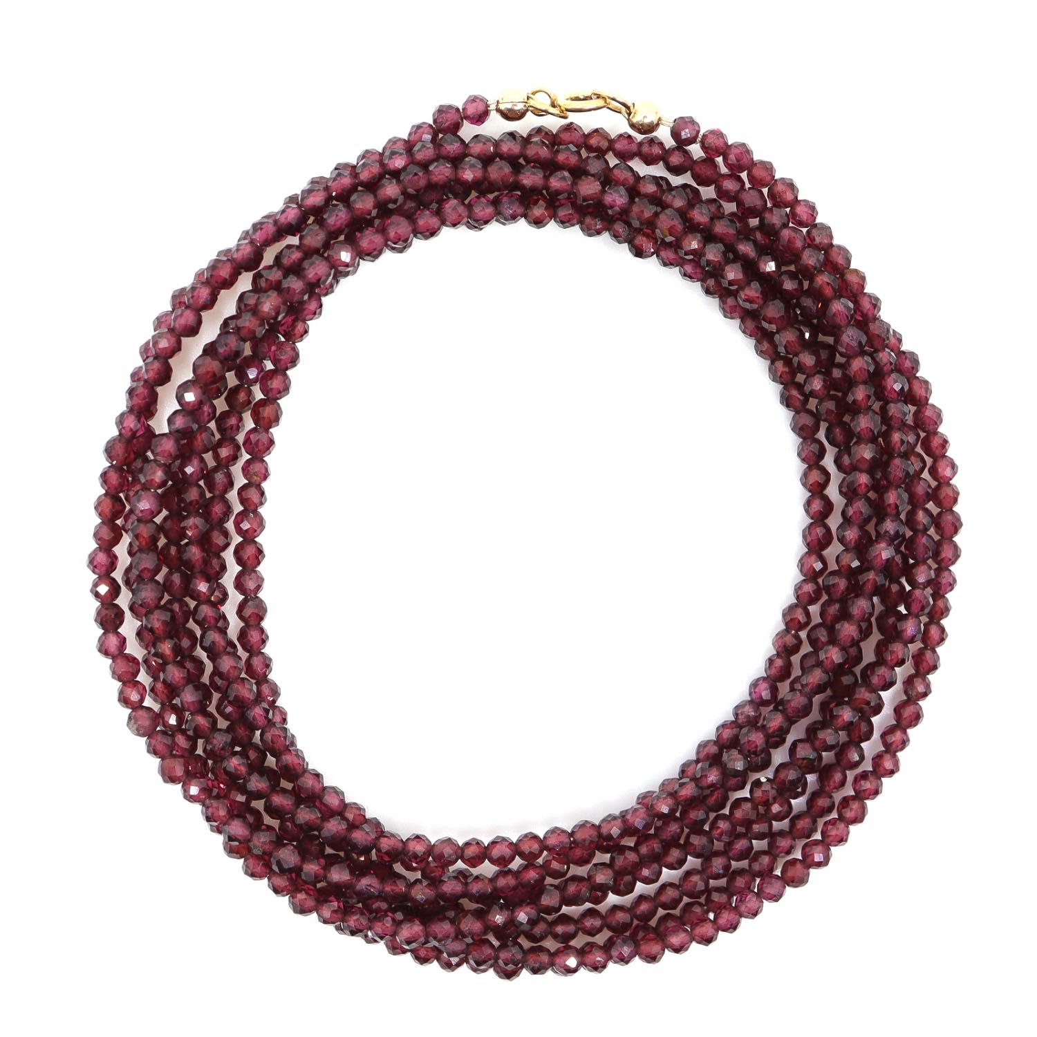 Women’s Red Garnet Wrap Beaded Bracelet Shar Oke