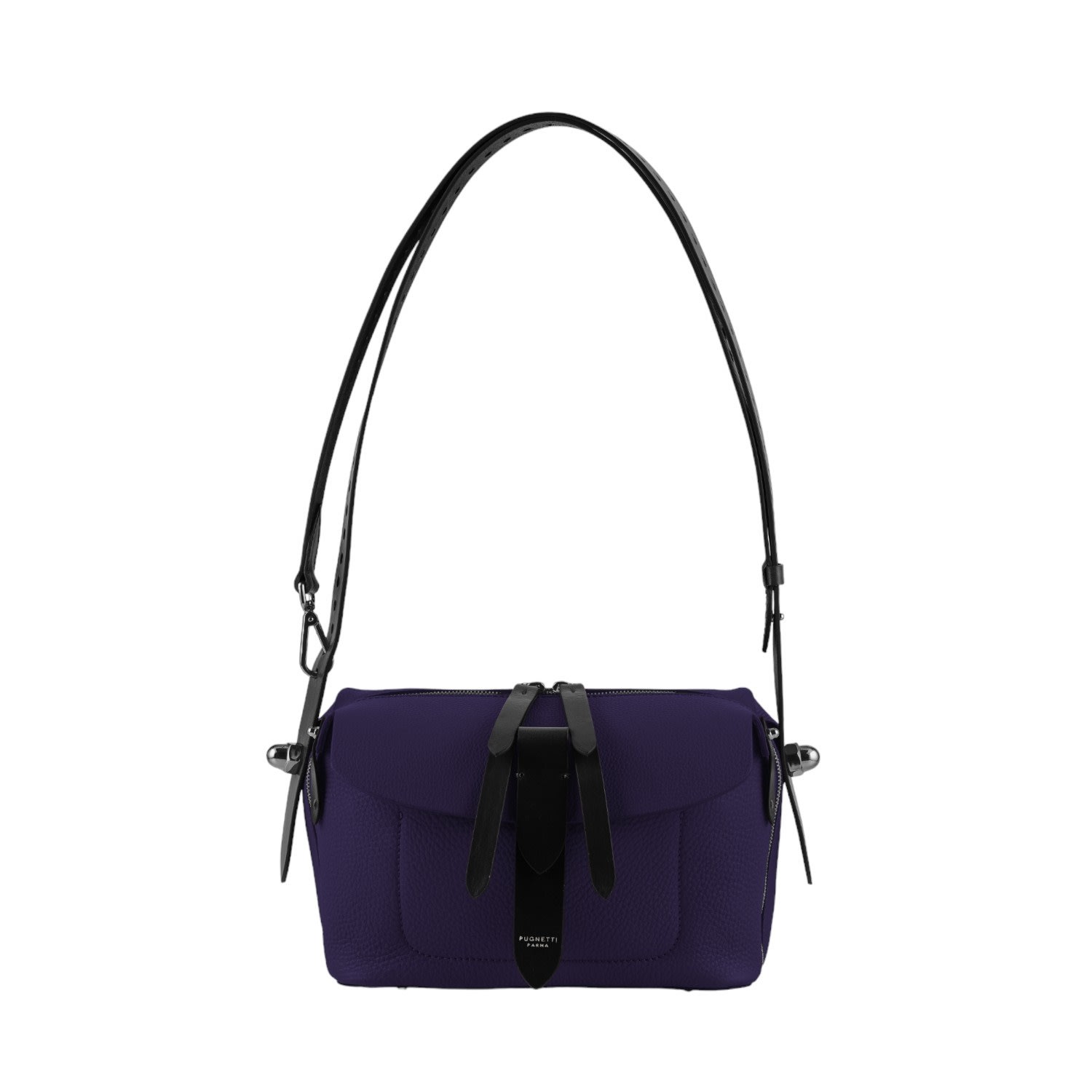 Women's Blue Lift Bag Gun Metal - Night | One Size | Pugnetti Parma