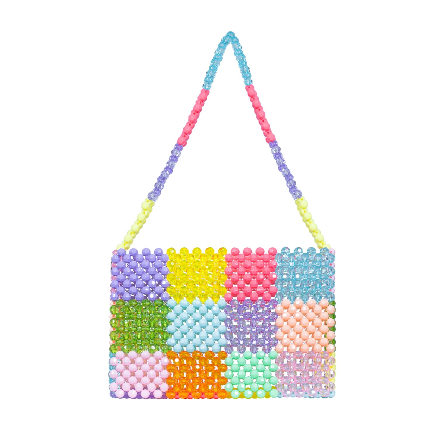 Tillie Beads Women's Multicolor Handmade Sparkly Beaded Shoulder Bag