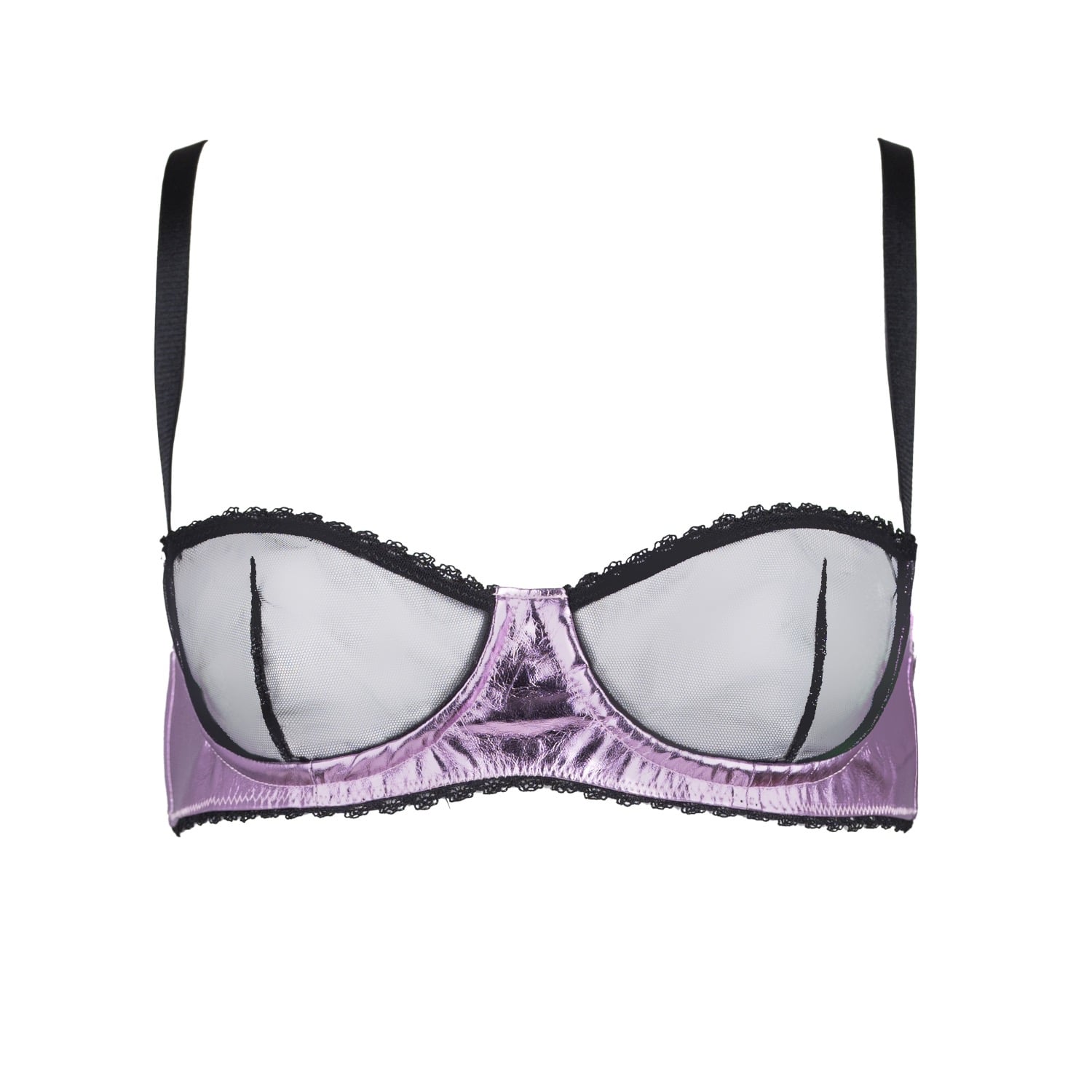 Odette Ancel Women's Black / Pink / Purple Lexi Bra
