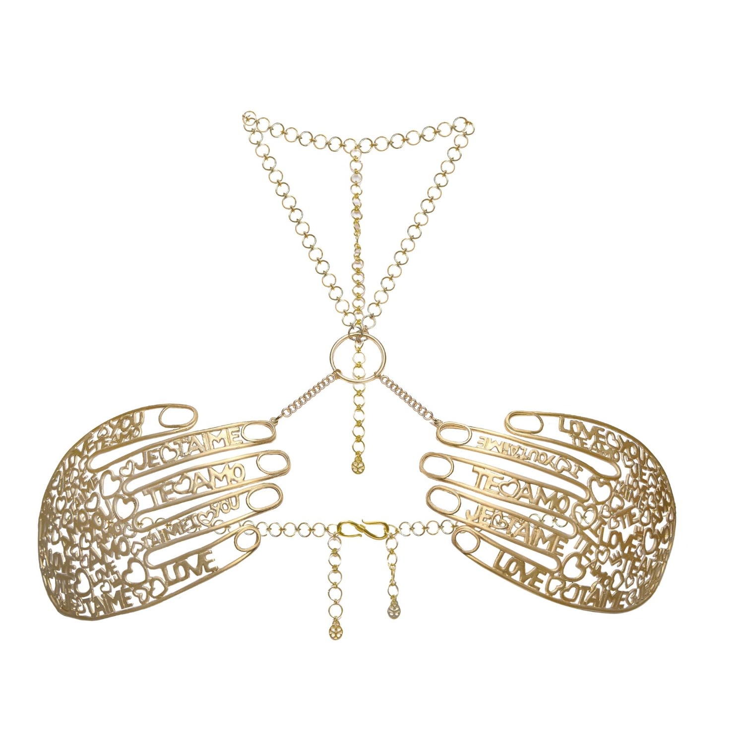 Sophie Simone Designs Women's Gold Harness Just Love In Gold