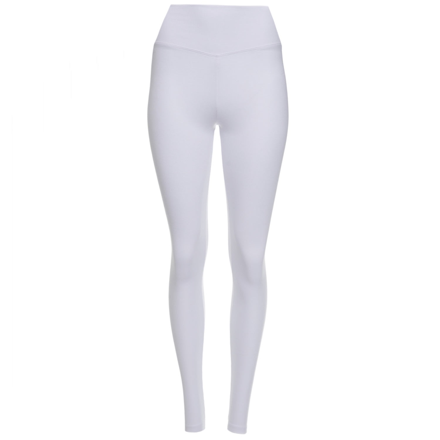 Earth Body Women's White Barre Ballectic Rhythmic Ribbed Sculpt-body Legging In Salt In White