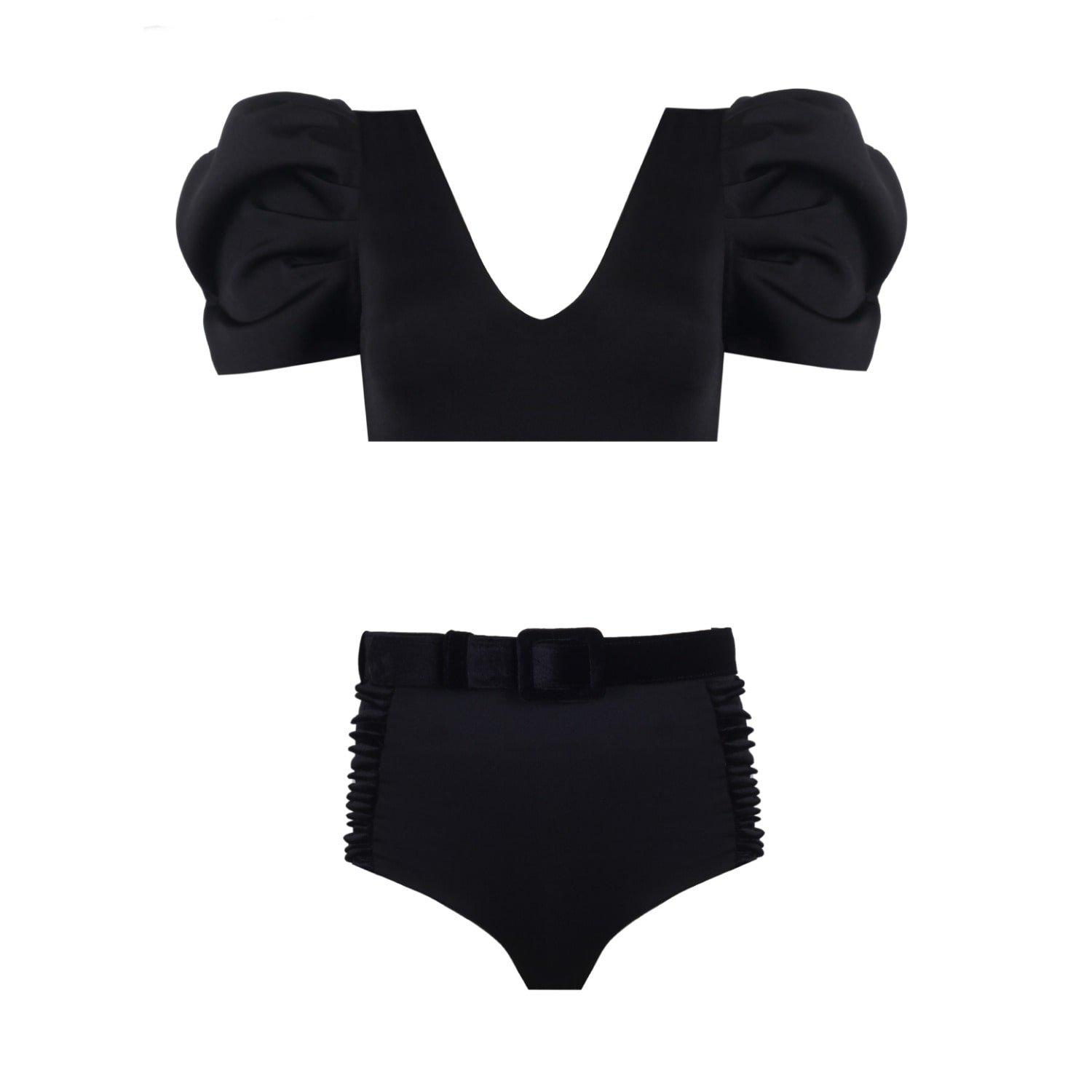 Nur Karaata Women's Black Bellagio Bikini Set In Black