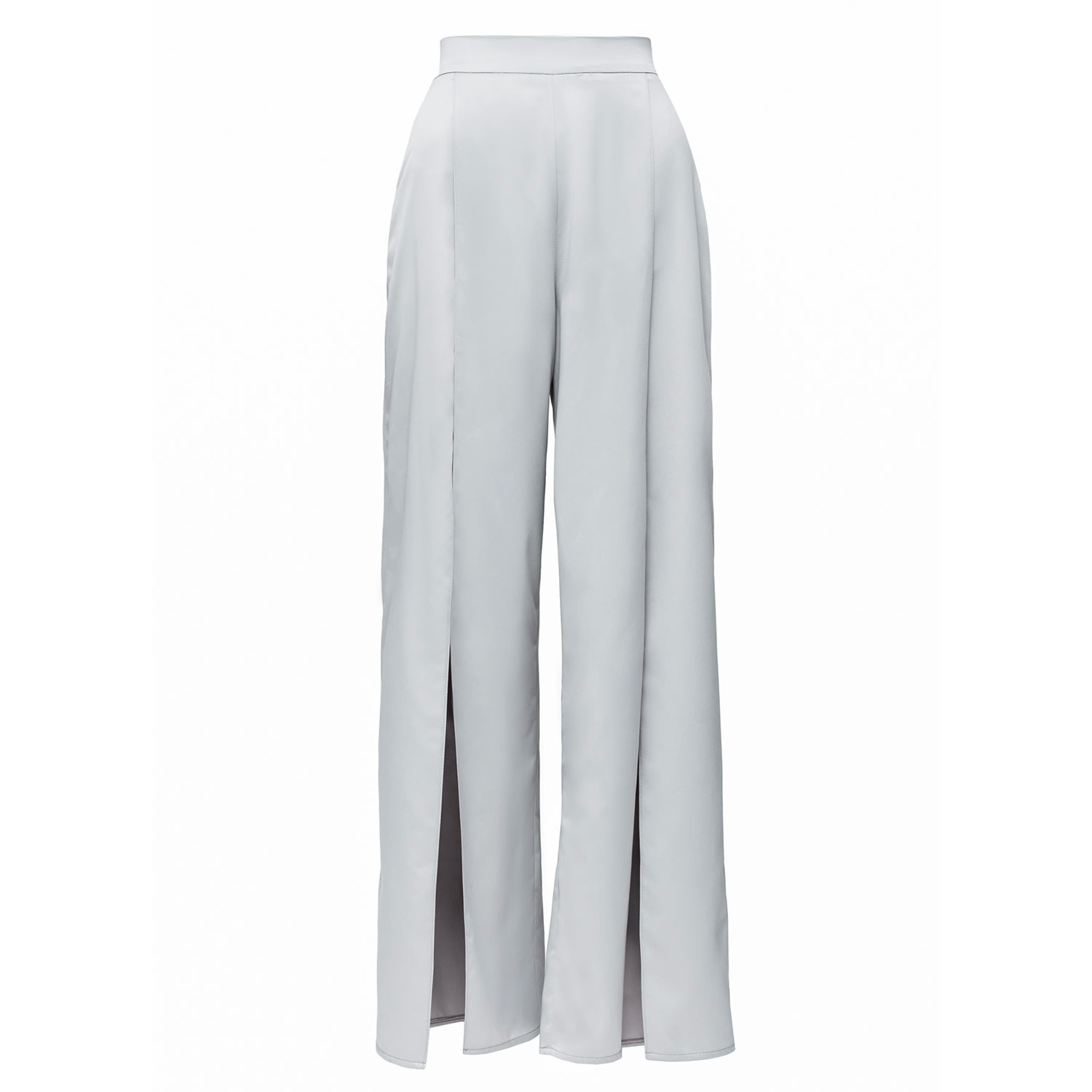 La Musa Women's Silk Step Pants Grey In Grey