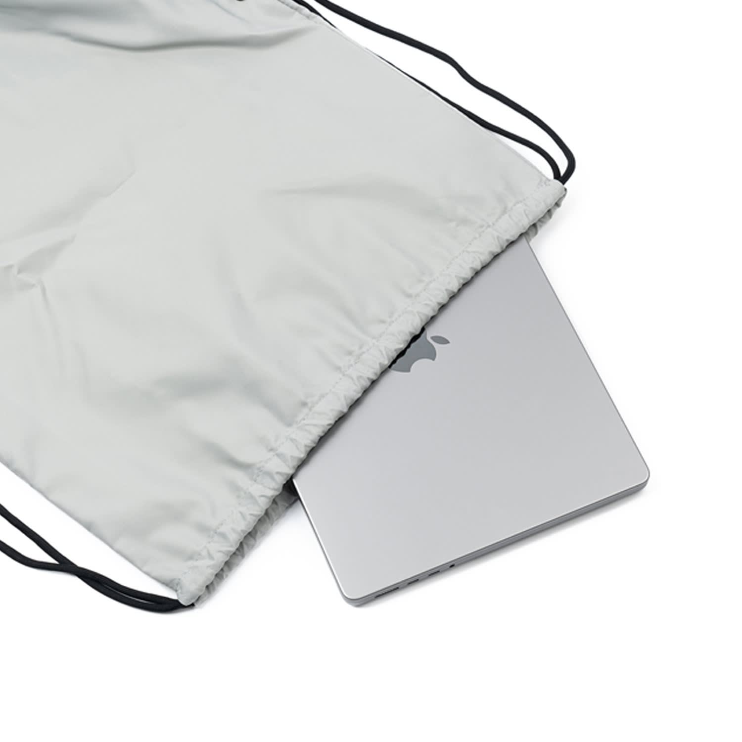 Waterloo Drawstring Bag - Silver | HAH ARCHIVE | Wolf & Badger
