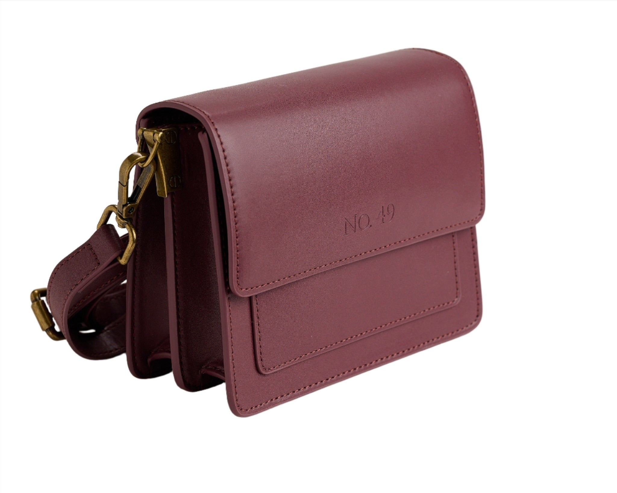 No.49 Handbags Women's Red Fifi Burgundy Crossbody Bag In Red
