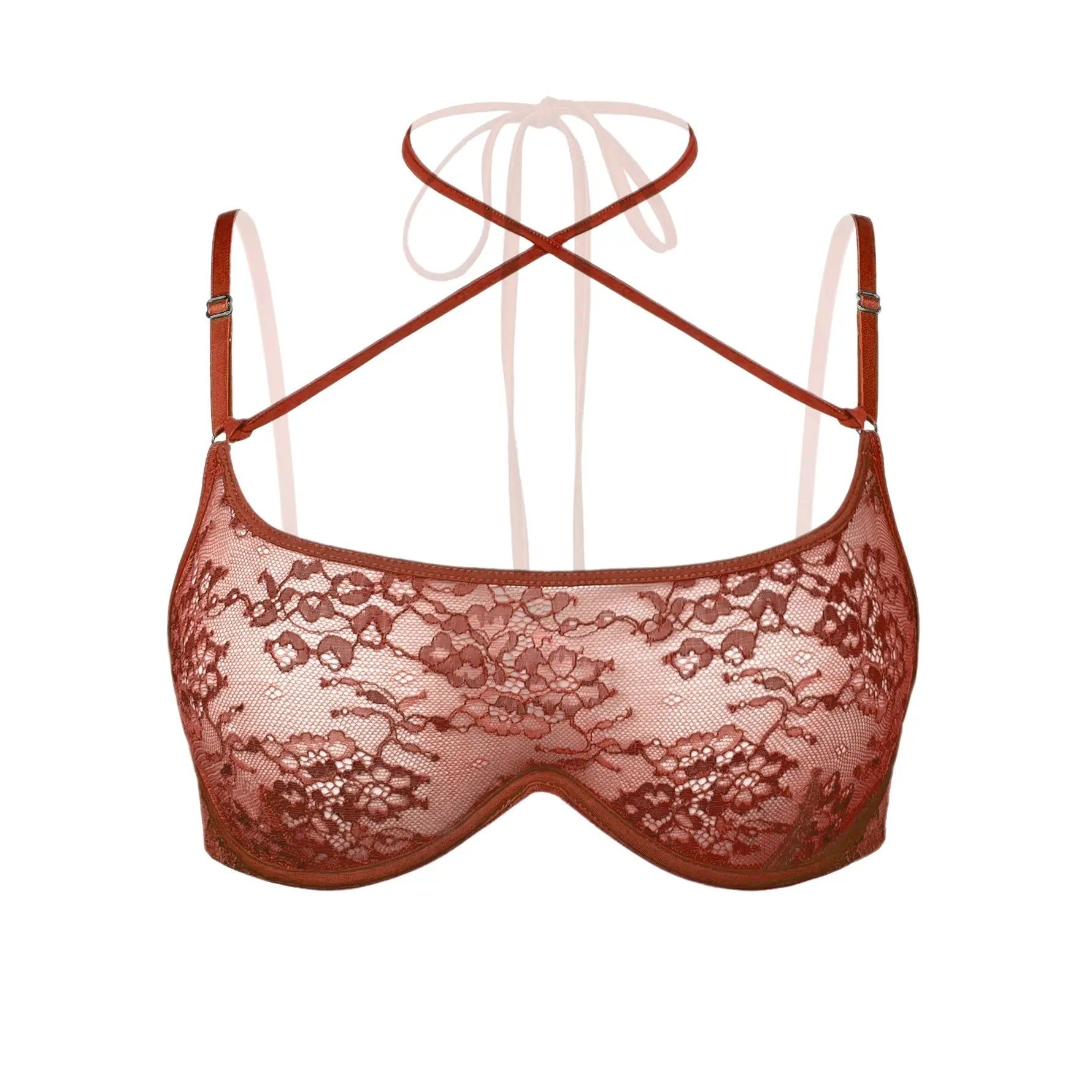 Monique Morin Lingerie Women's Brown Rush Wired Bra Sugar In Brown