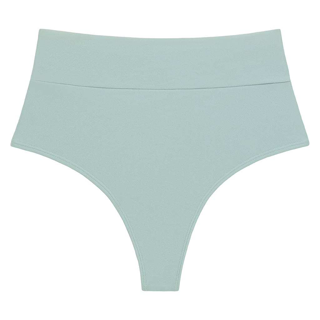 Montce Swim Women's Powder Blue Added Coverage High Rise Bikini Bottom