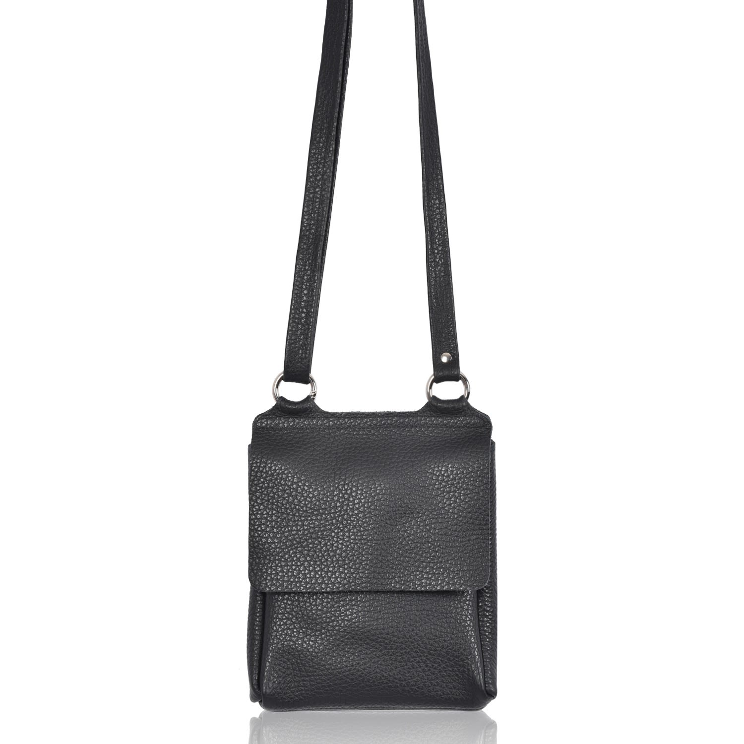 Women’s Leather Flora Crossbody Bag - Black Owen Barry