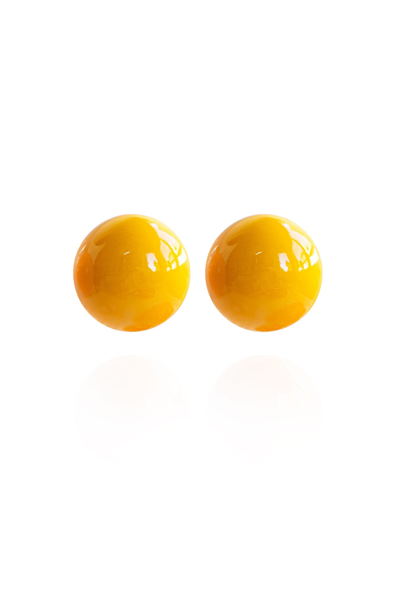 Women’s Yellow / Orange Gaia Jumbo Earrings In Lemon Zest Saule Label