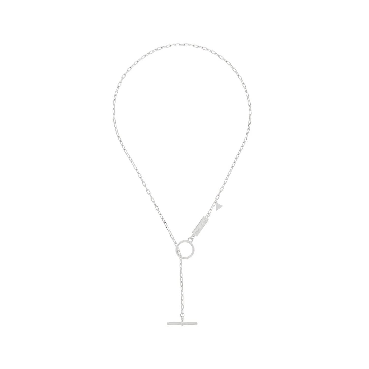 Silver T Bar Necklace Coup De Coeur London Wolf Badger