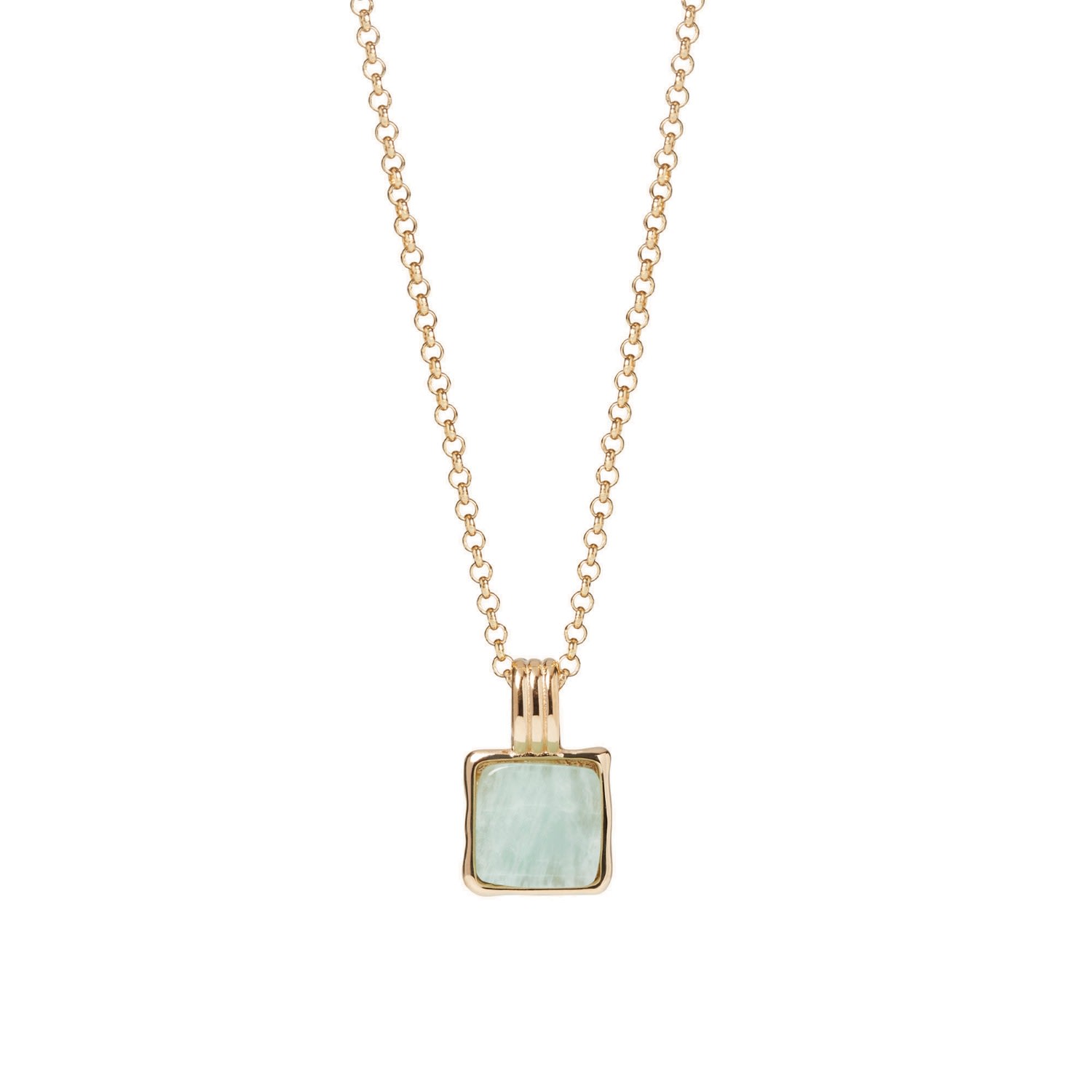 Muru Women's Gold / Green Amazonite Necklace In Multi